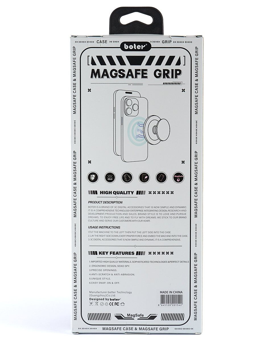 Чехол экокожа DC + PopSocket с поддержкой MagSafe для iPhone 14 Pro Max красный