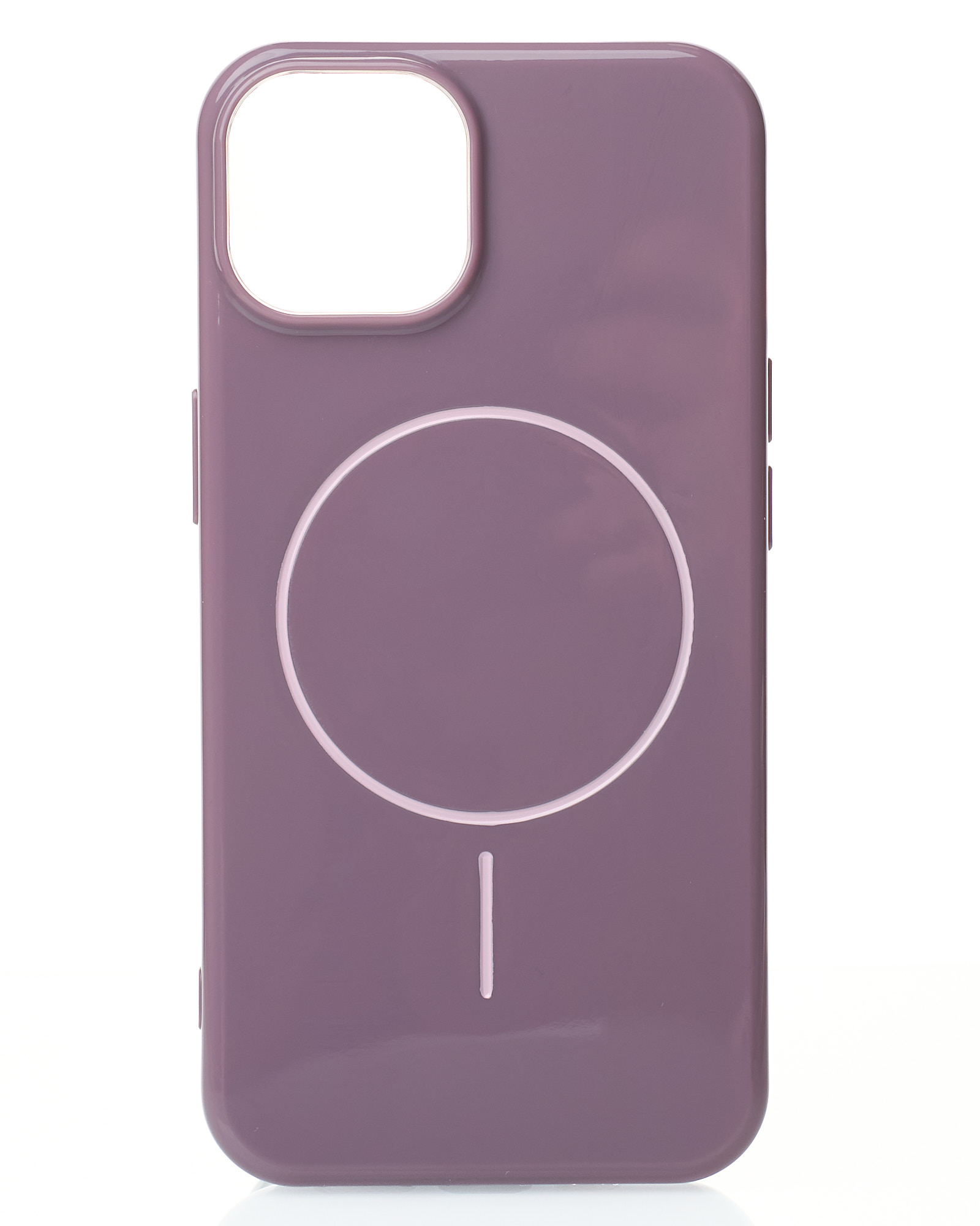 Силиконовый чехол Slim Ring Glamour с поддержкой MagSafe для iPhone 11 deep purple