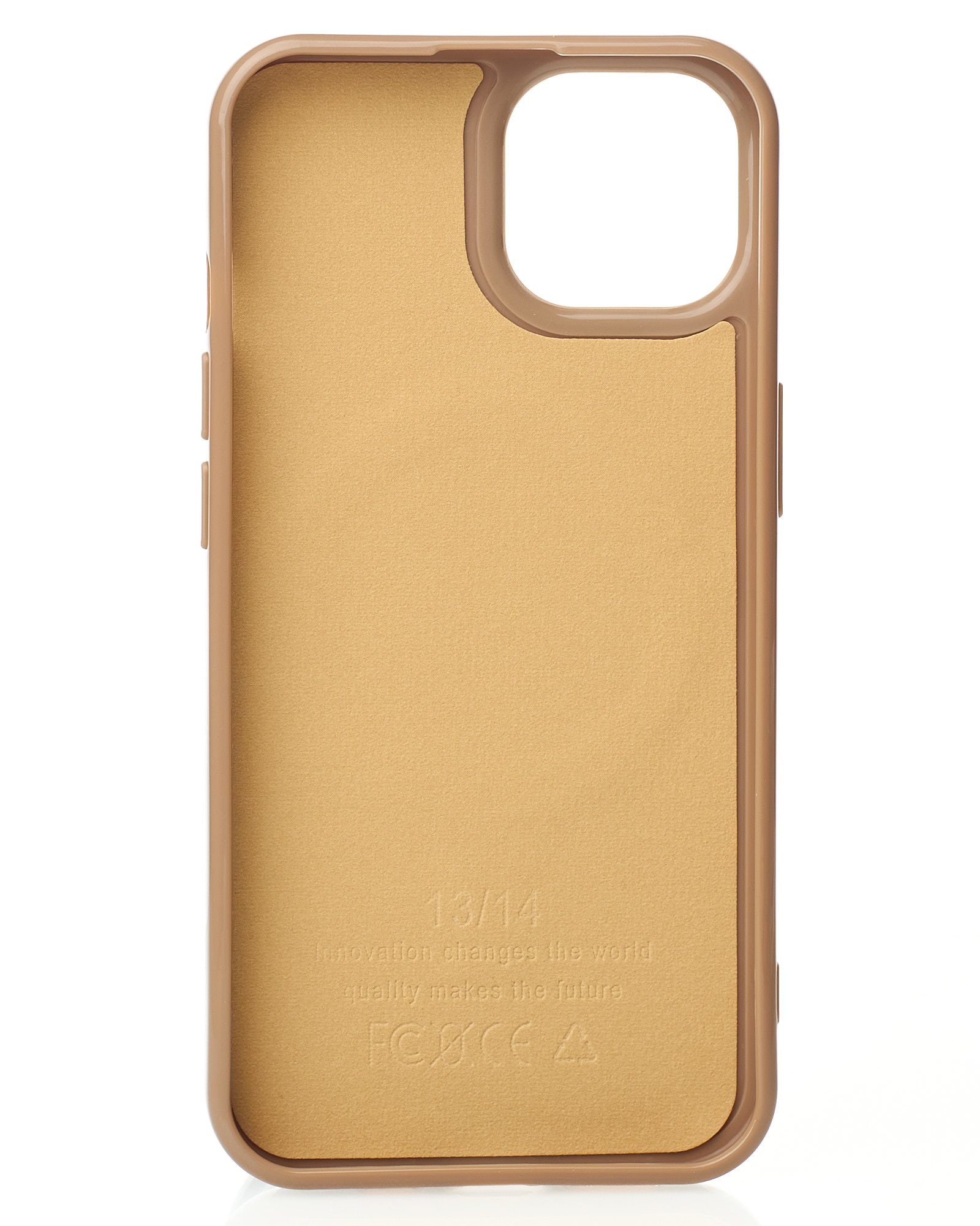 Силиконовый чехол Slim Ring Glamour с поддержкой MagSafe для iPhone 12/12 Pro desert titanium