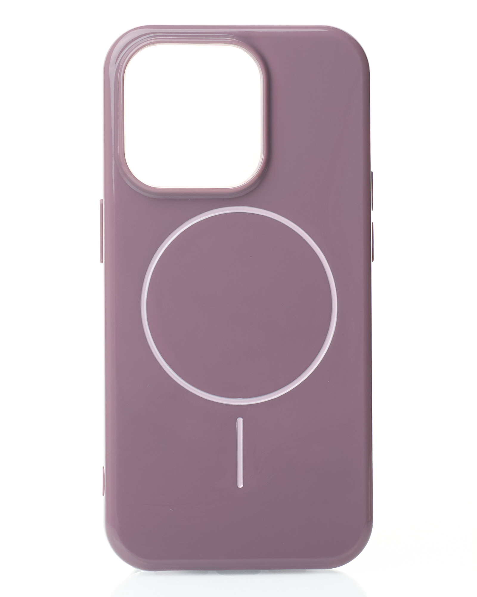 Силиконовый чехол Slim Ring Glamour с поддержкой MagSafe для iPhone 12 Pro Max deep purple