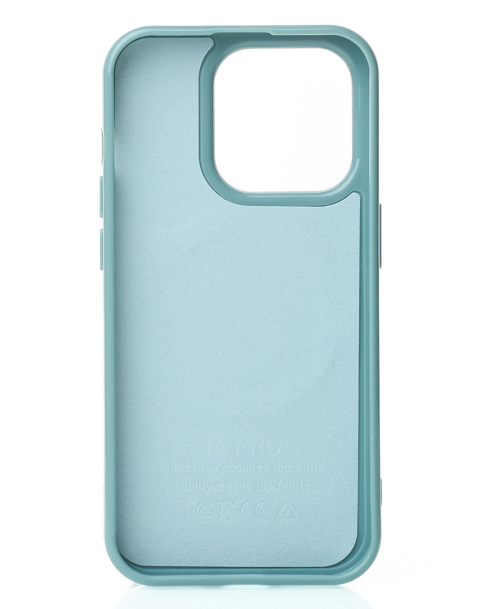 Силиконовый чехол Slim Ring Glamour с поддержкой MagSafe для iPhone 13 Pro Max wave blue