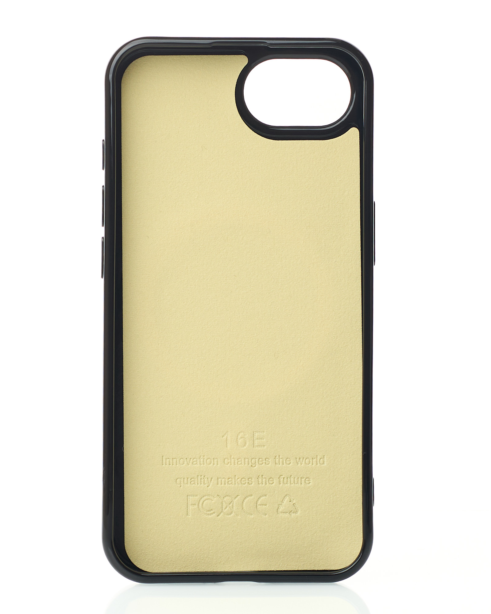 Силиконовый чехол Slim Ring Glamour с поддержкой MagSafe для iPhone 16E black