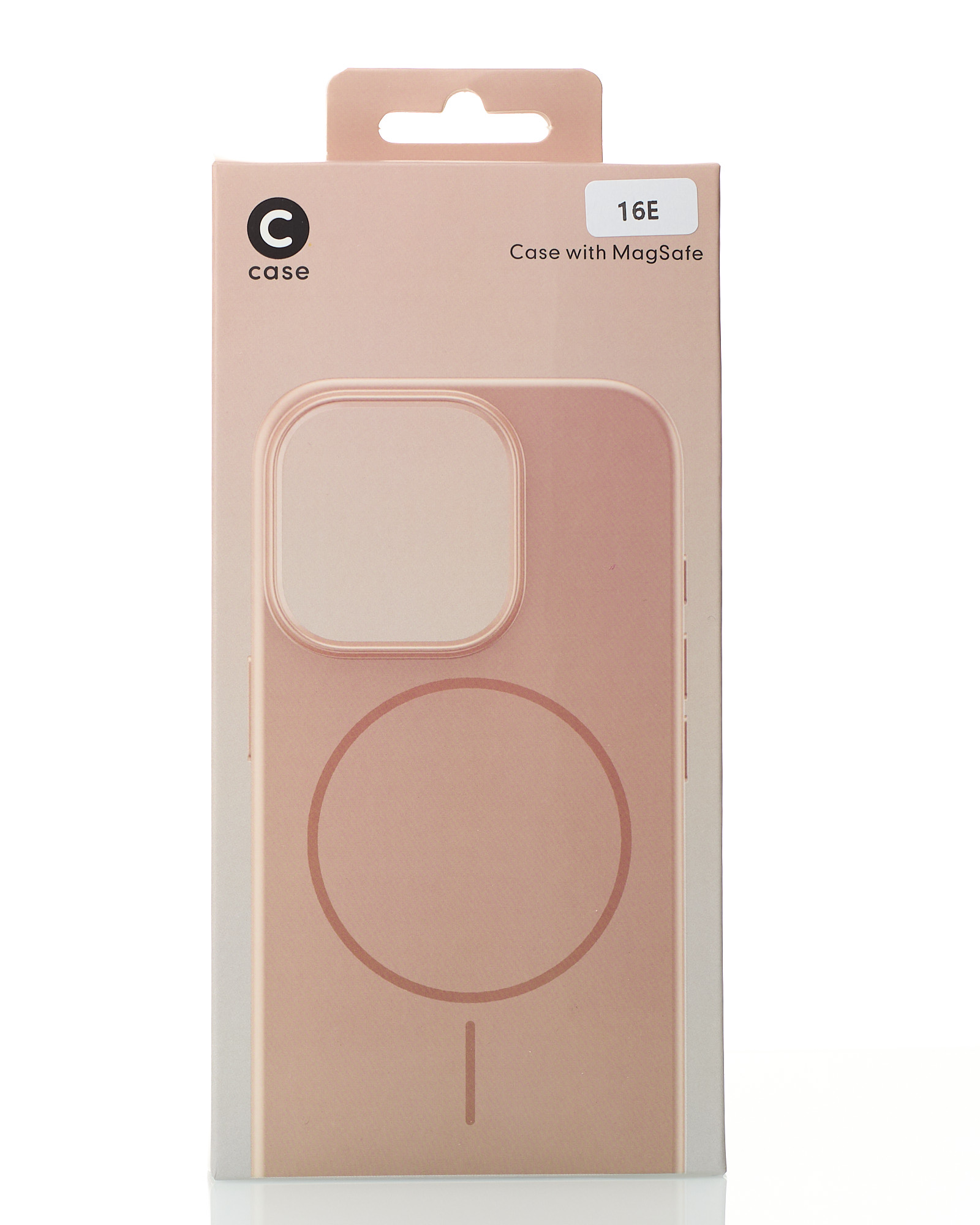 Силиконовый чехол Slim Ring Glamour с поддержкой MagSafe для iPhone 16E desert titanium