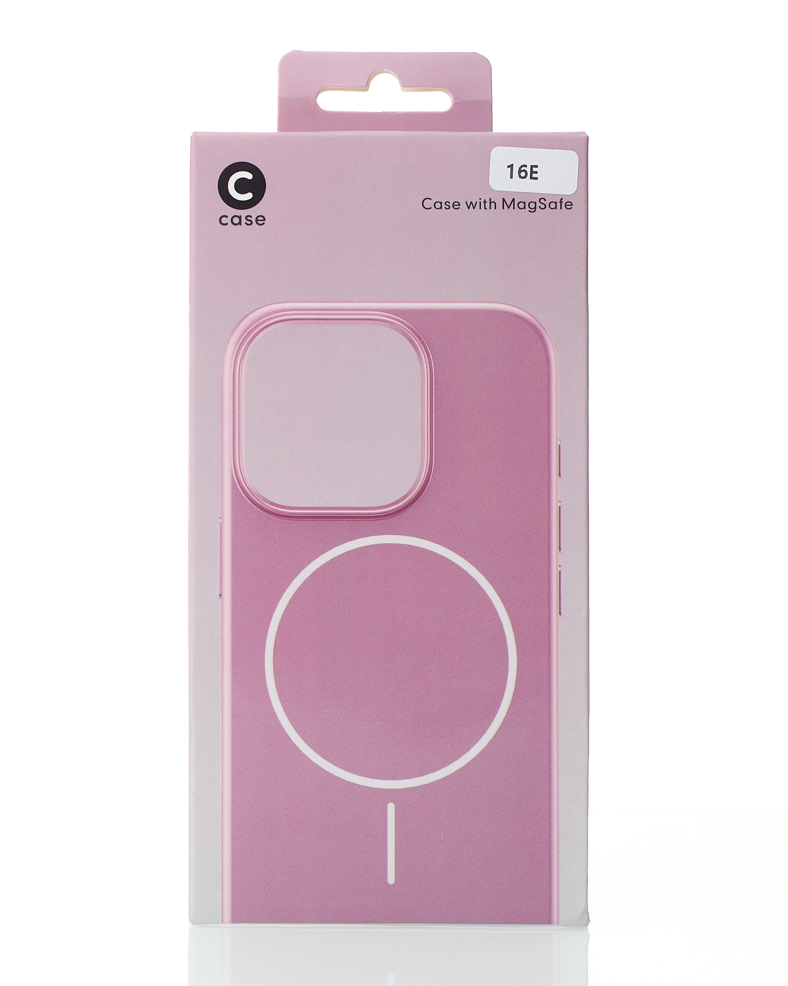 Силиконовый чехол Slim Ring Glamour с поддержкой MagSafe для iPhone 16E deep purple