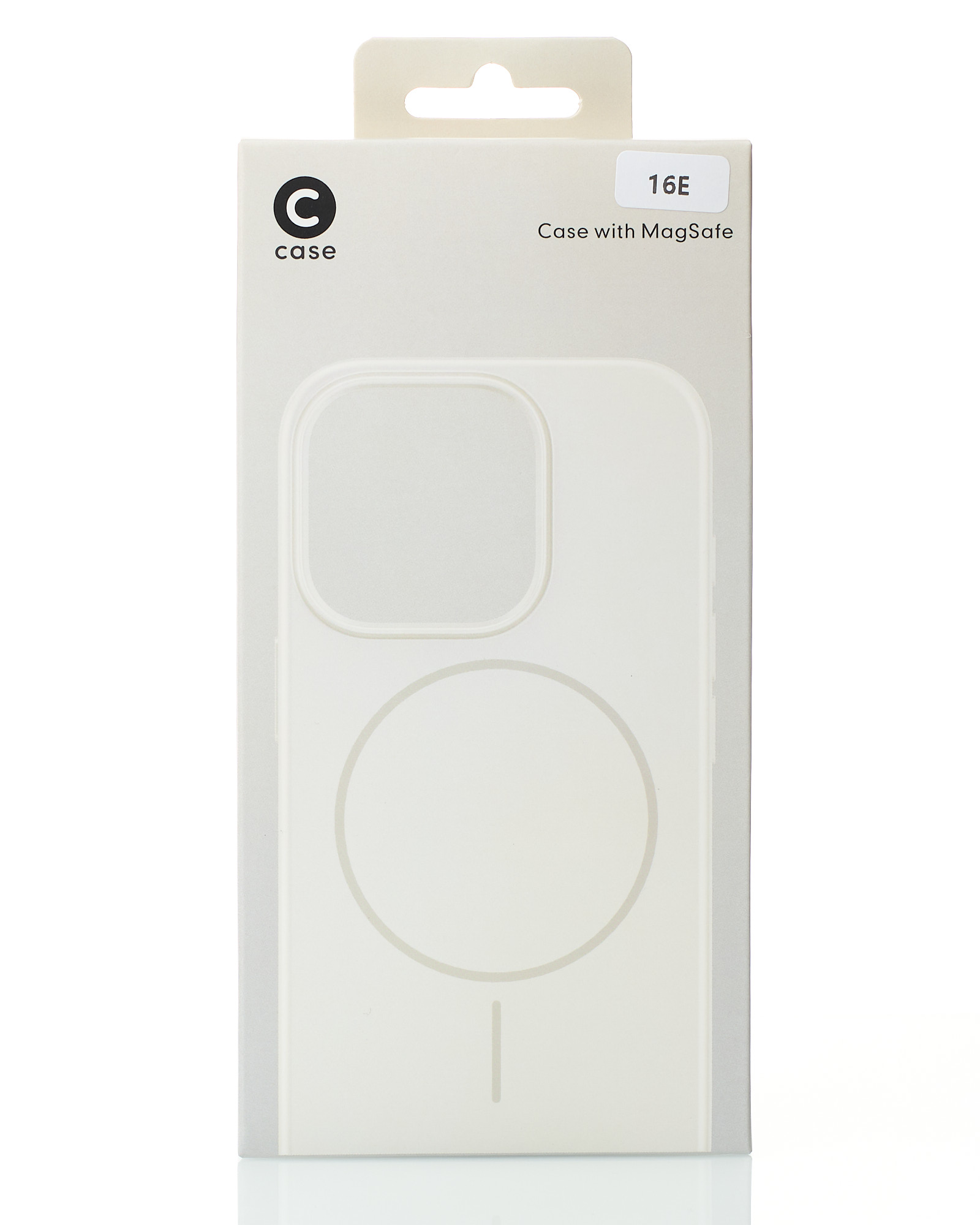 Силиконовый чехол Slim Ring Glamour с поддержкой MagSafe для iPhone 16E natural titanium