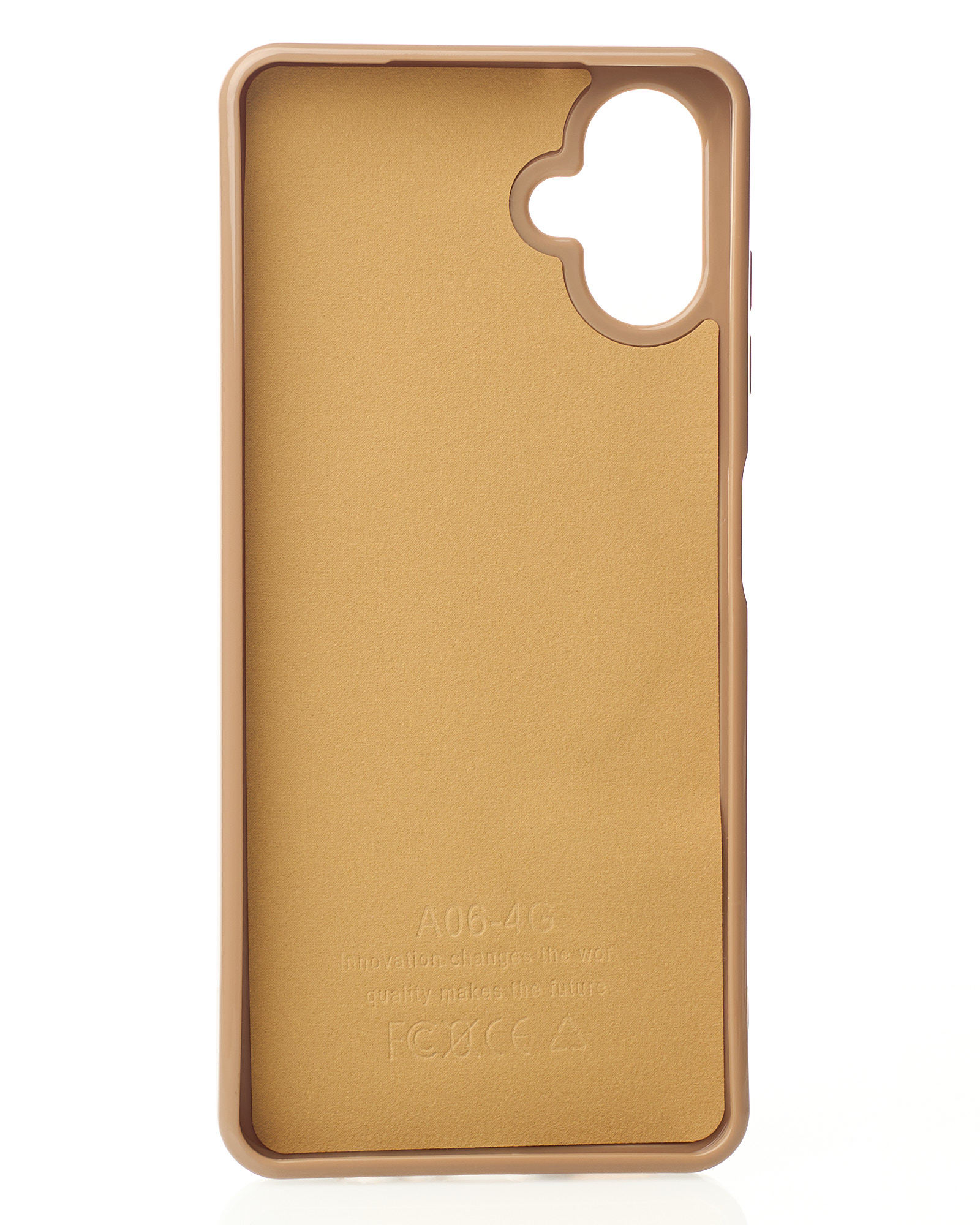 Силиконовый чехол Slim Ring Glamour с поддержкой MagSafe для Samsung A06 desert titanium