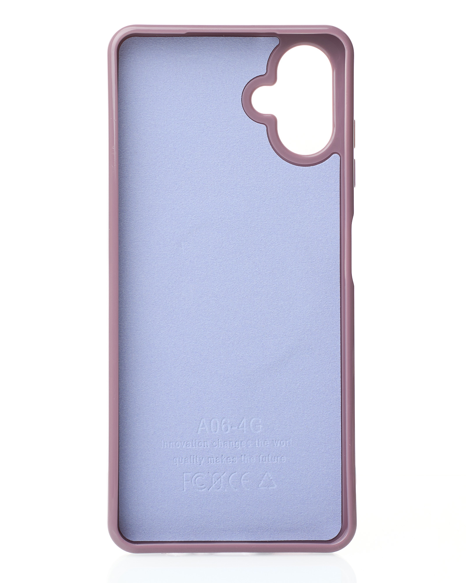 Силиконовый чехол Slim Ring Glamour с поддержкой MagSafe для Samsung A06 deep purple