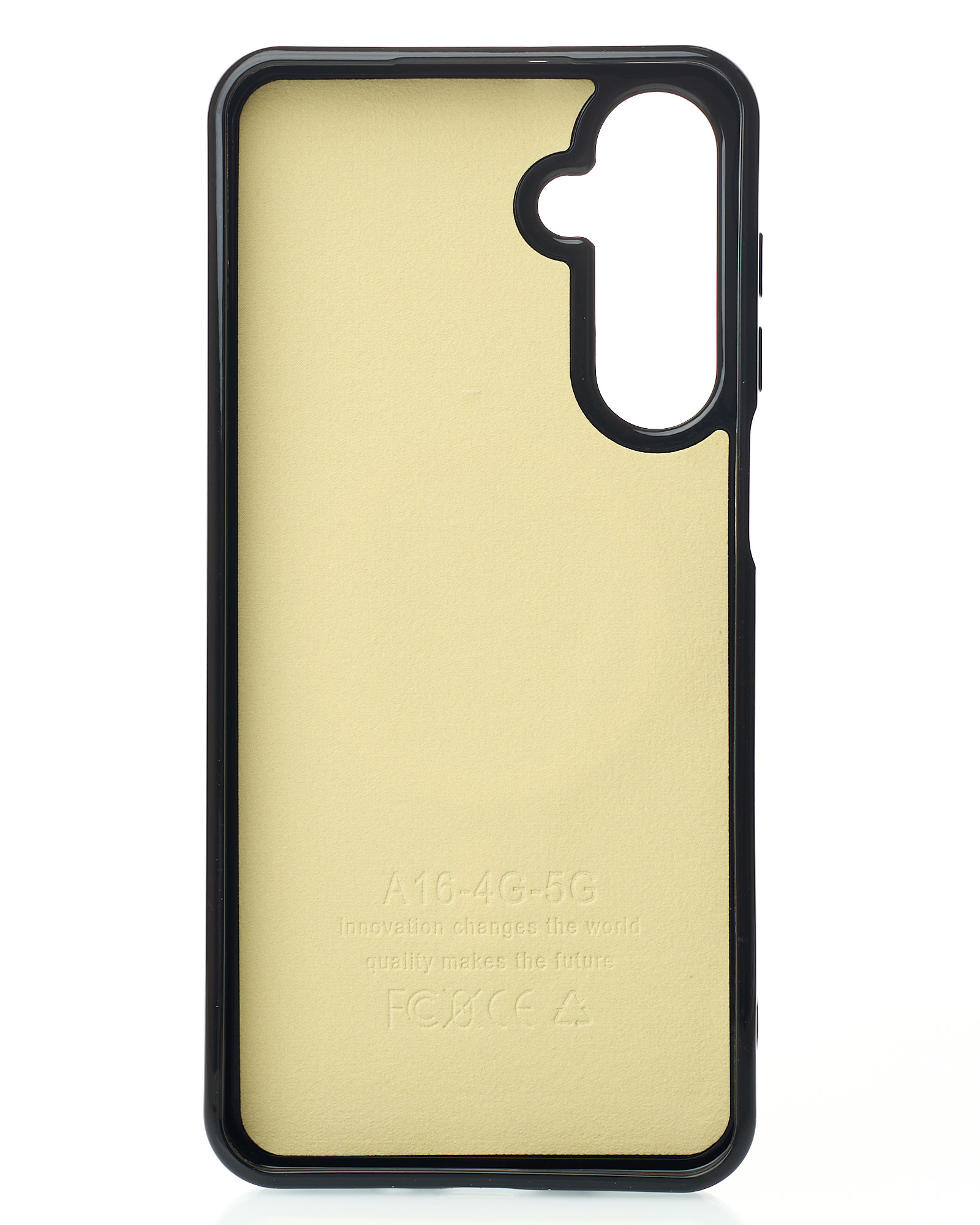 Силиконовый чехол Slim Ring Glamour с поддержкой MagSafe для Samsung A16 black