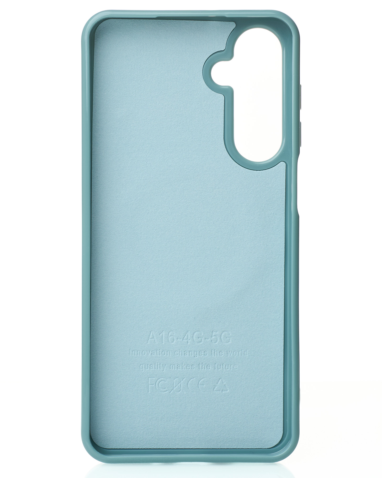 Силиконовый чехол Slim Ring Glamour с поддержкой MagSafe для Samsung A26 wave blue