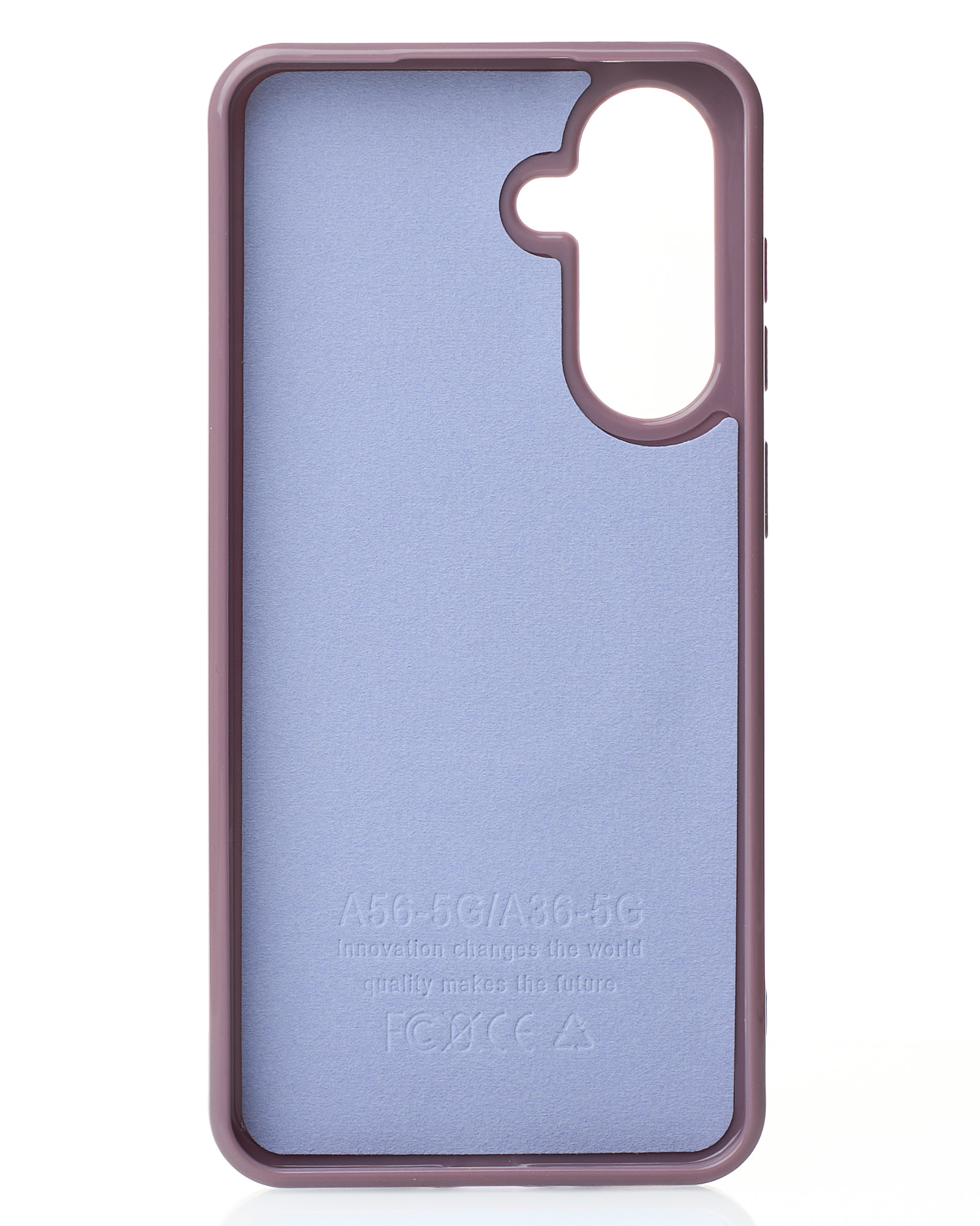 Силиконовый чехол Slim Ring Glamour с поддержкой MagSafe для Samsung A36 deep purple