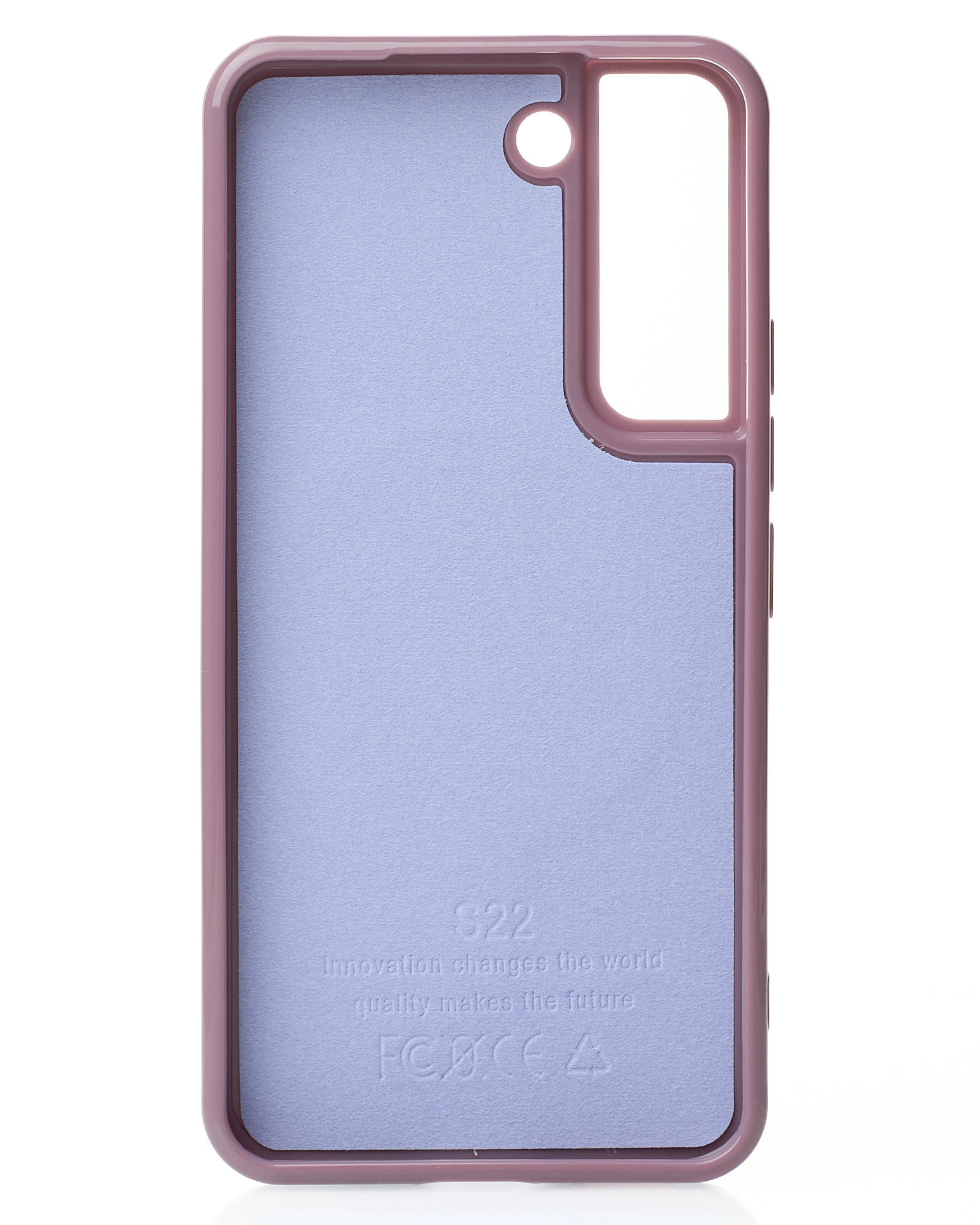 Силиконовый чехол Slim Ring Glamour с поддержкой MagSafe для Samsung S21 deep purple