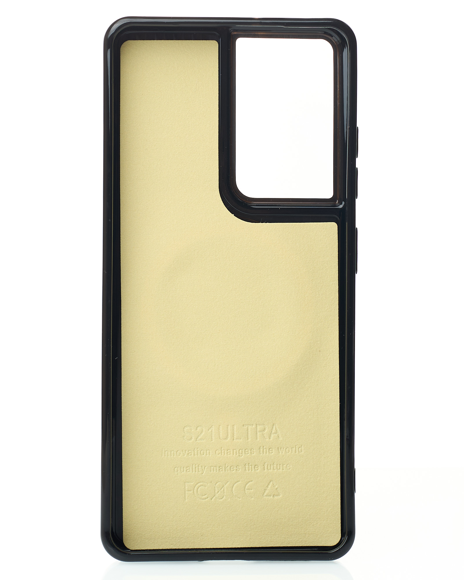 Силиконовый чехол Slim Ring Glamour с поддержкой MagSafe для Samsung S21 Ultra black