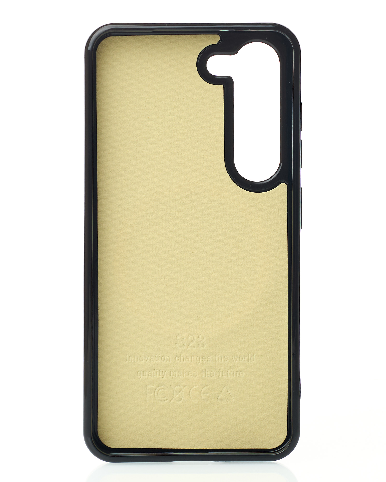 Силиконовый чехол Slim Ring Glamour с поддержкой MagSafe для Samsung S23 black