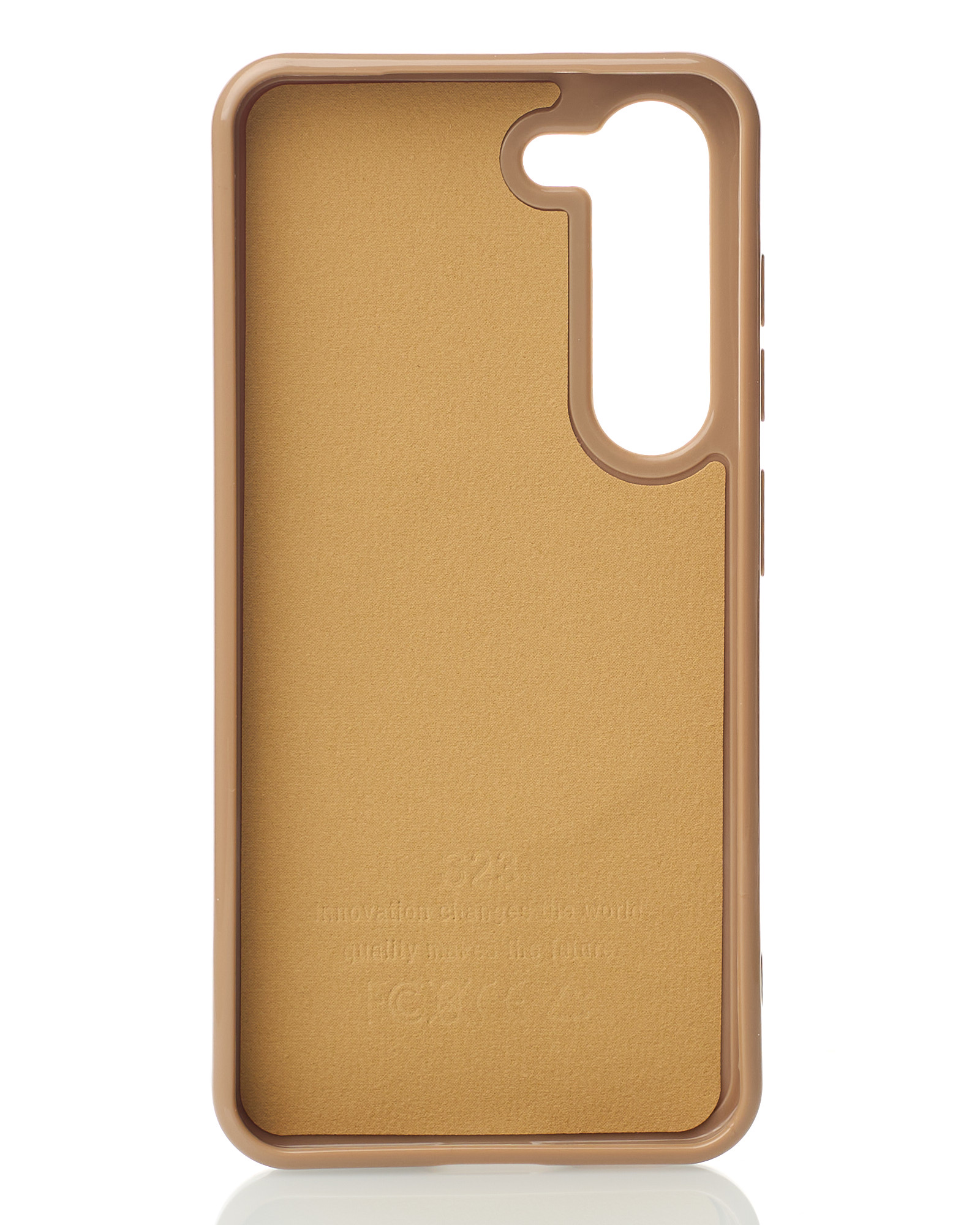 Силиконовый чехол Slim Ring Glamour с поддержкой MagSafe для Samsung S23 desert titanium