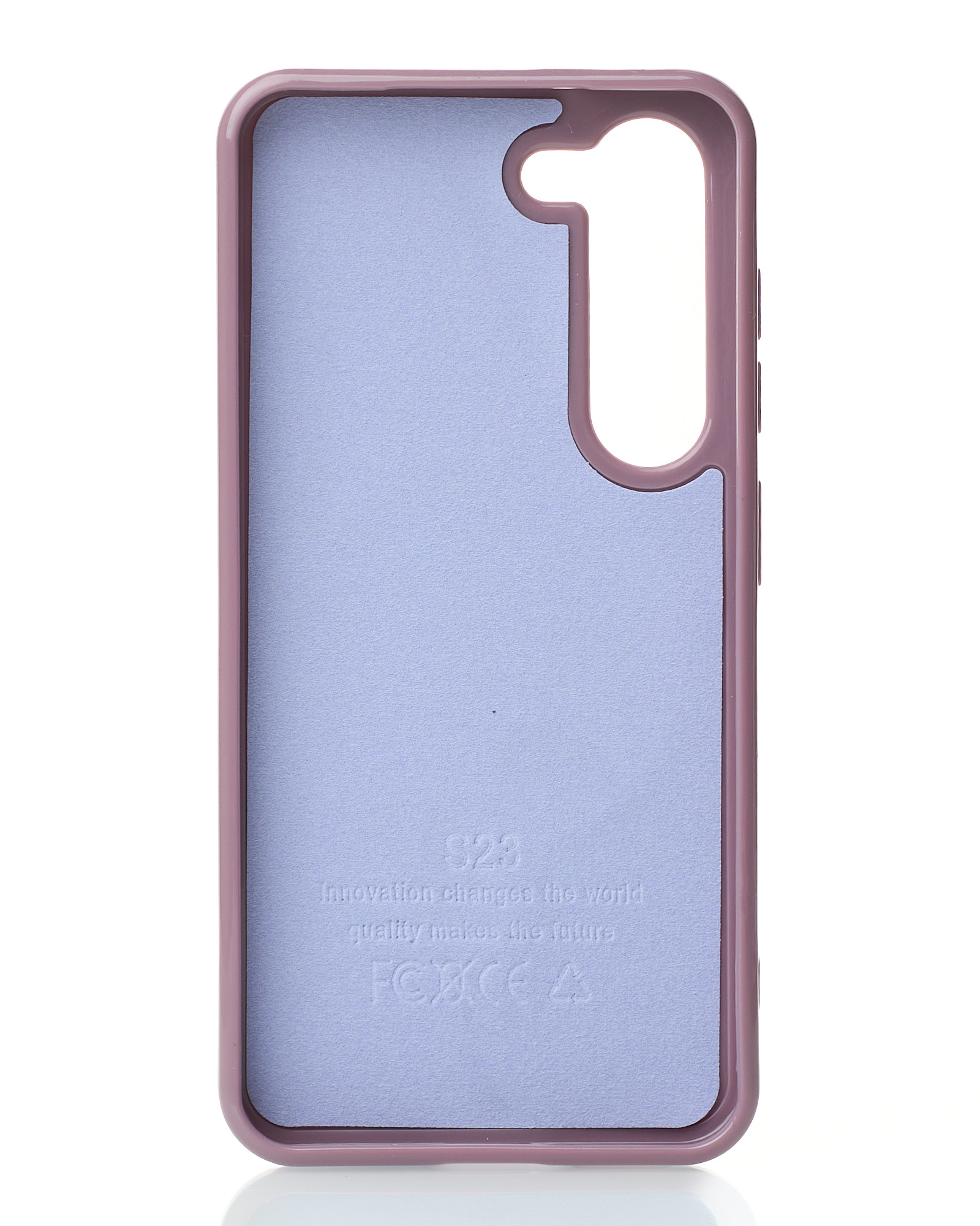 Силиконовый чехол Slim Ring Glamour с поддержкой MagSafe для Samsung S23 deep purple