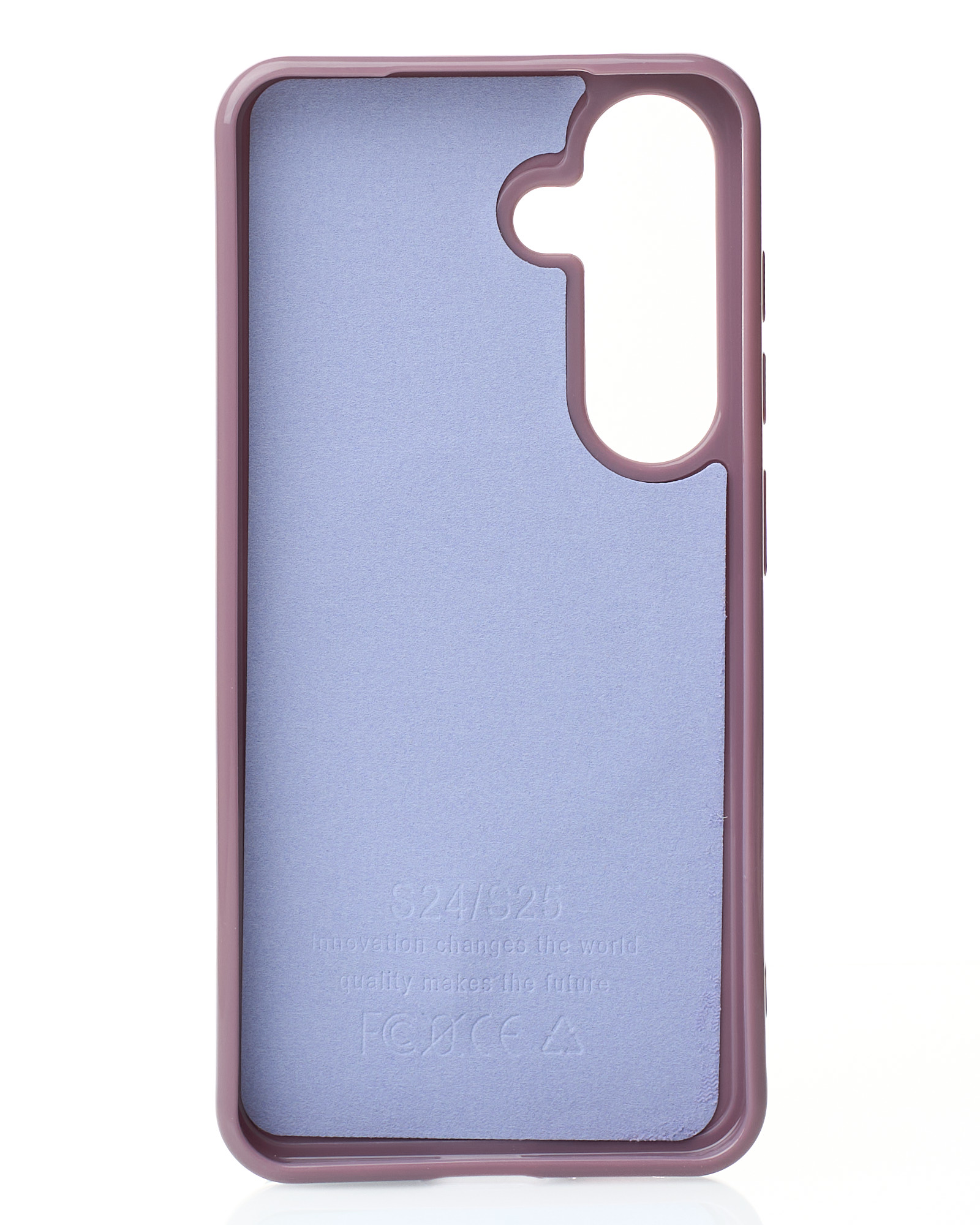 Силиконовый чехол Slim Ring Glamour с поддержкой MagSafe для Samsung S23 FE deep purple