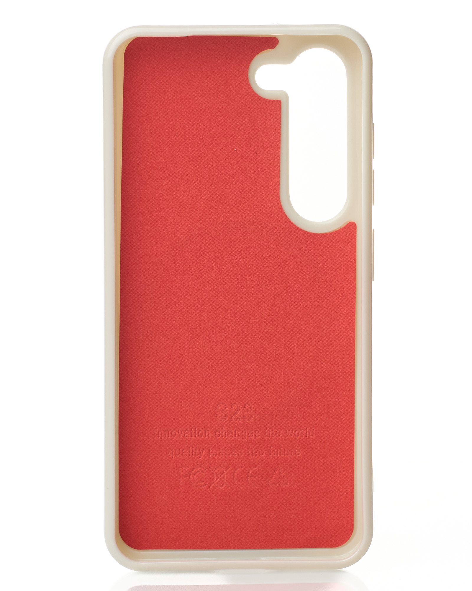 Силиконовый чехол Slim Ring Glamour с поддержкой MagSafe для Samsung S23 natural titanium