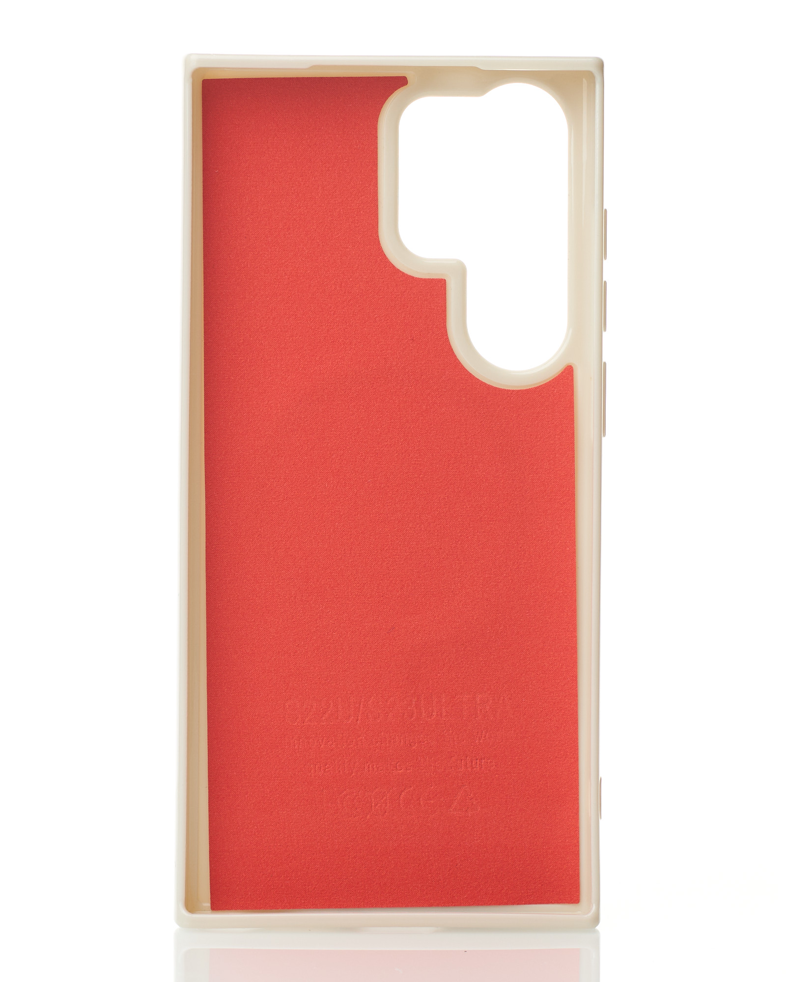 Силиконовый чехол Slim Ring Glamour с поддержкой MagSafe для Samsung S23 Ultra natural titanium