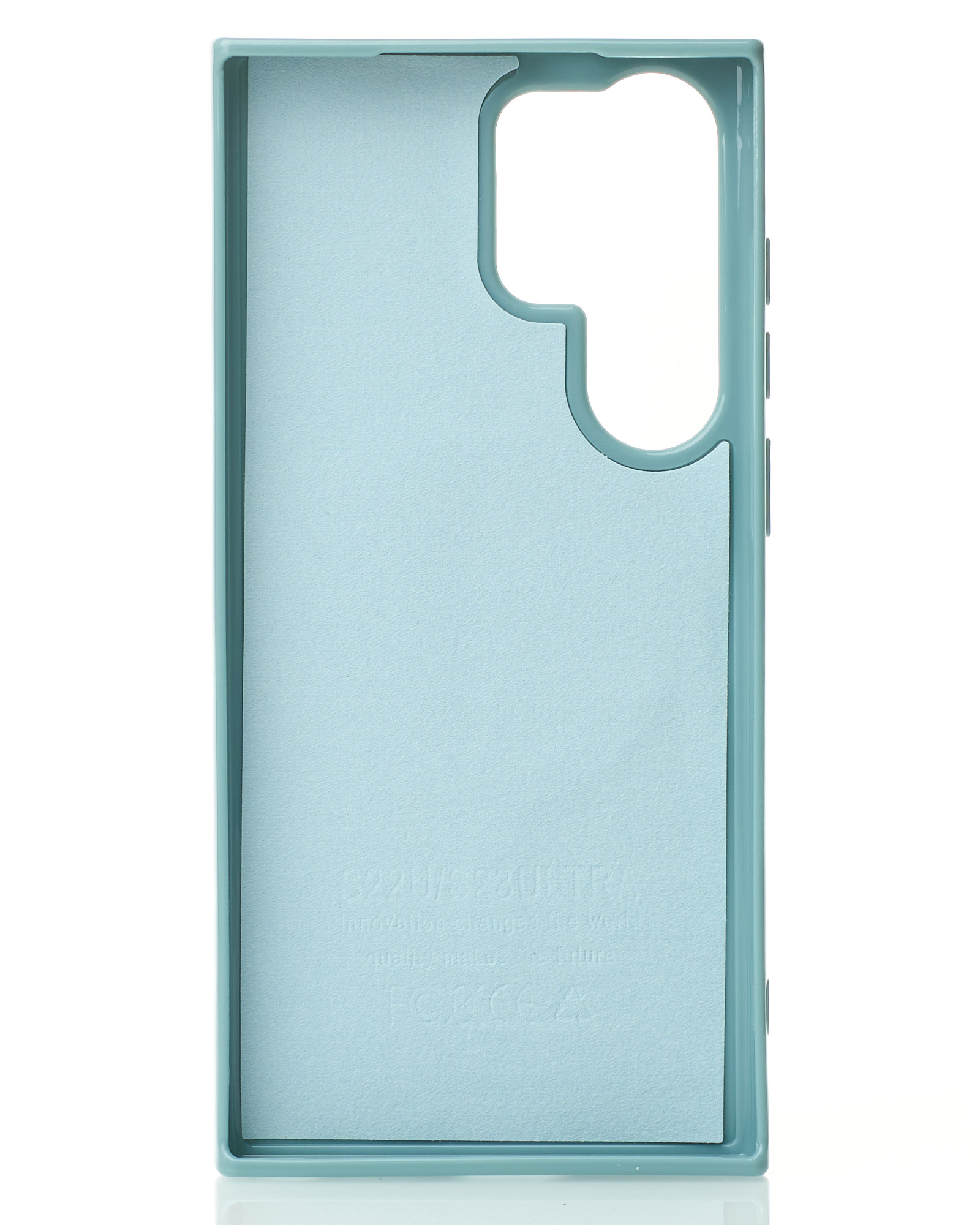 Силиконовый чехол Slim Ring Glamour с поддержкой MagSafe для Samsung S23 Ultra wave blue