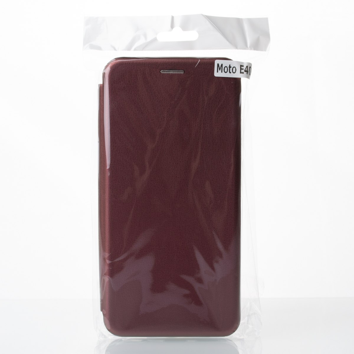 чехол-книга 360 для Motorola E40 STANDARD бордовый