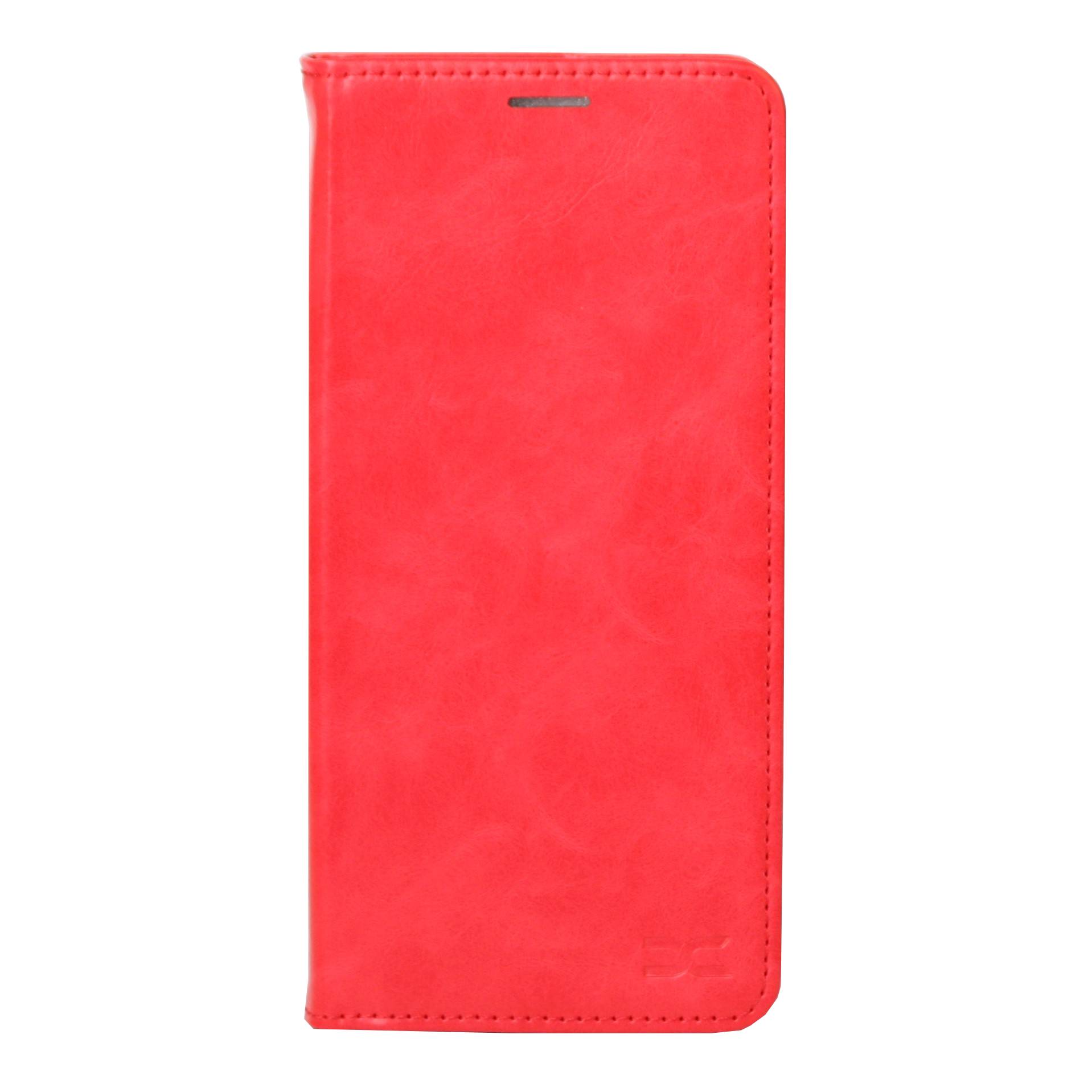 чехол-книга DC ELEGANT для Moto G15 4G / G17 красный