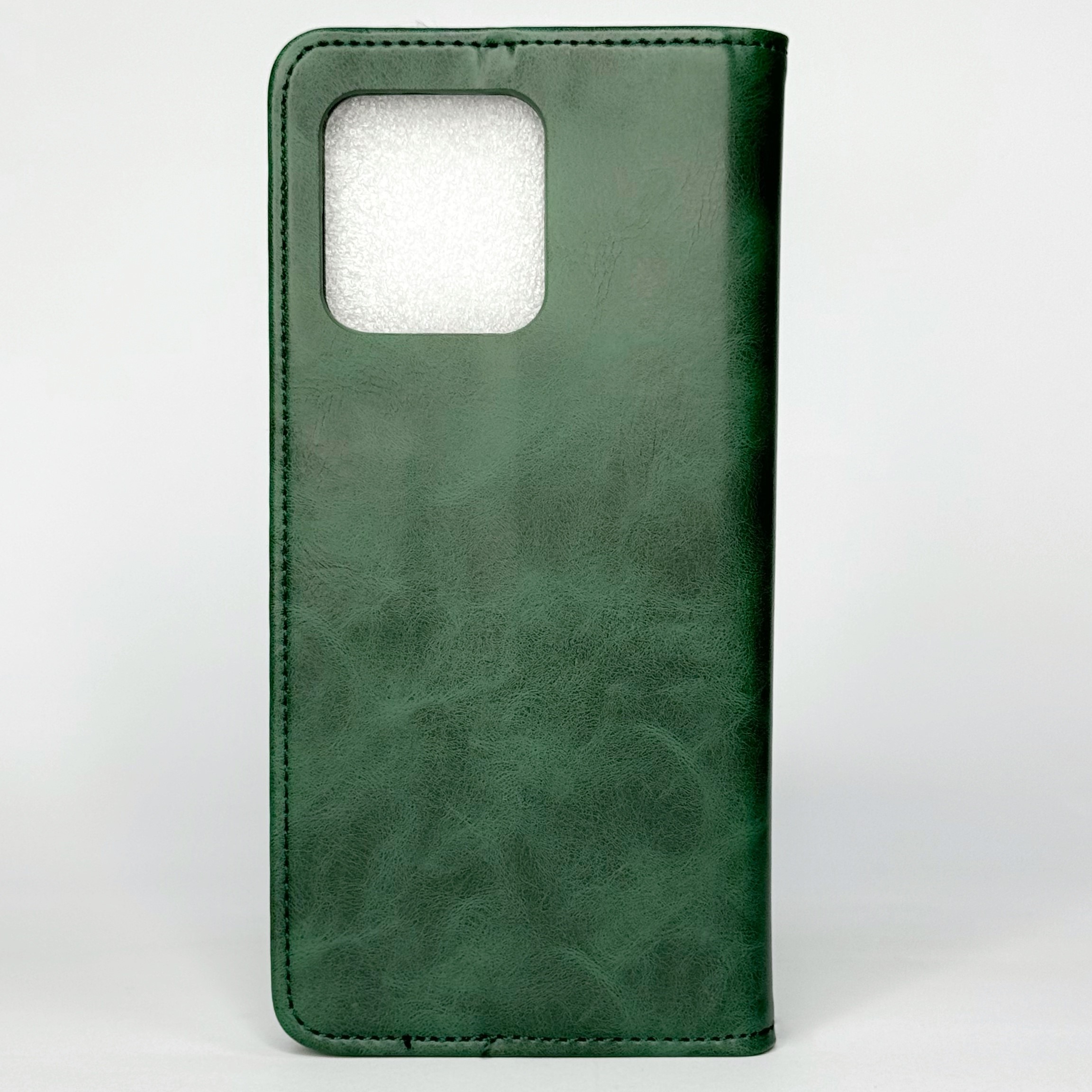 чехол-книга DC ELEGANT для Motorola G86 темно-зеленый