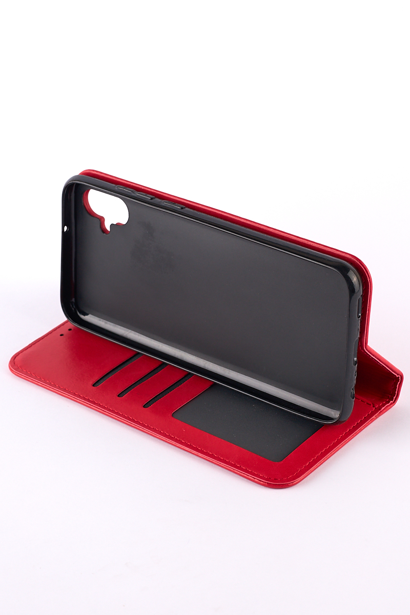 чехол-книга DC ELEGANT для Samsung A04e красный