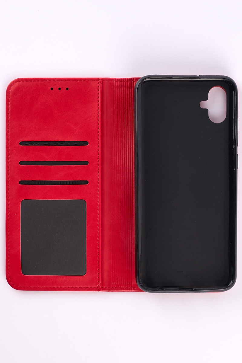 чехол-книга DC ELEGANT для Samsung A04e красный