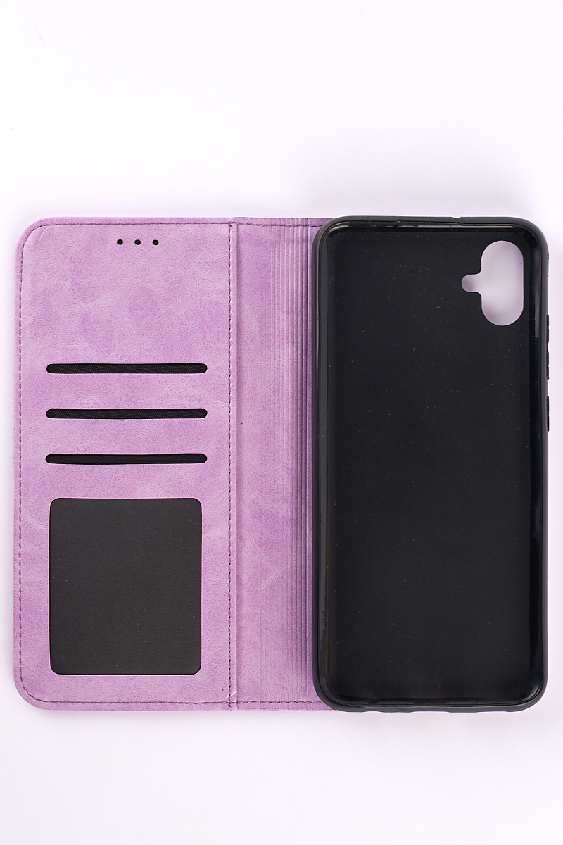 чехол-книга DC ELEGANT для Samsung A04e сиреневый