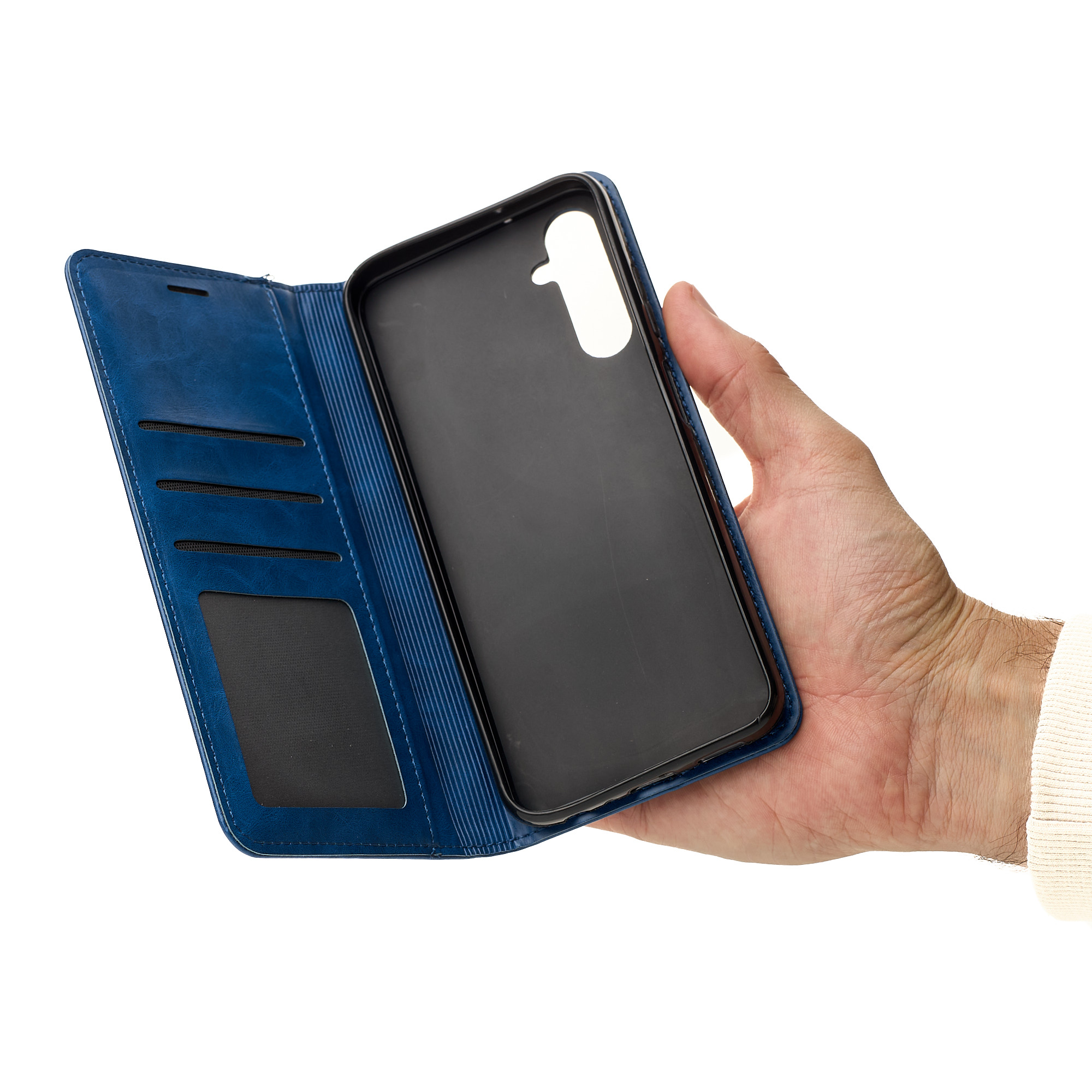 чехол-книга DC ELEGANT для Samsung A05S синий