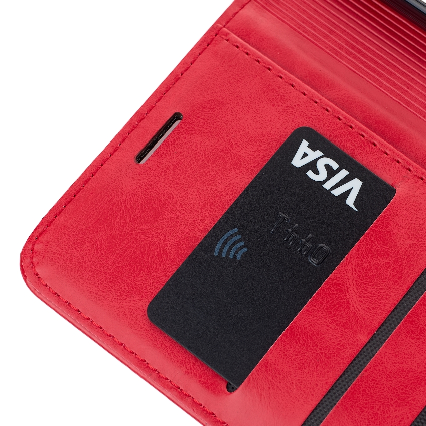 чехол-книга DC ELEGANT для Samsung A06 красный