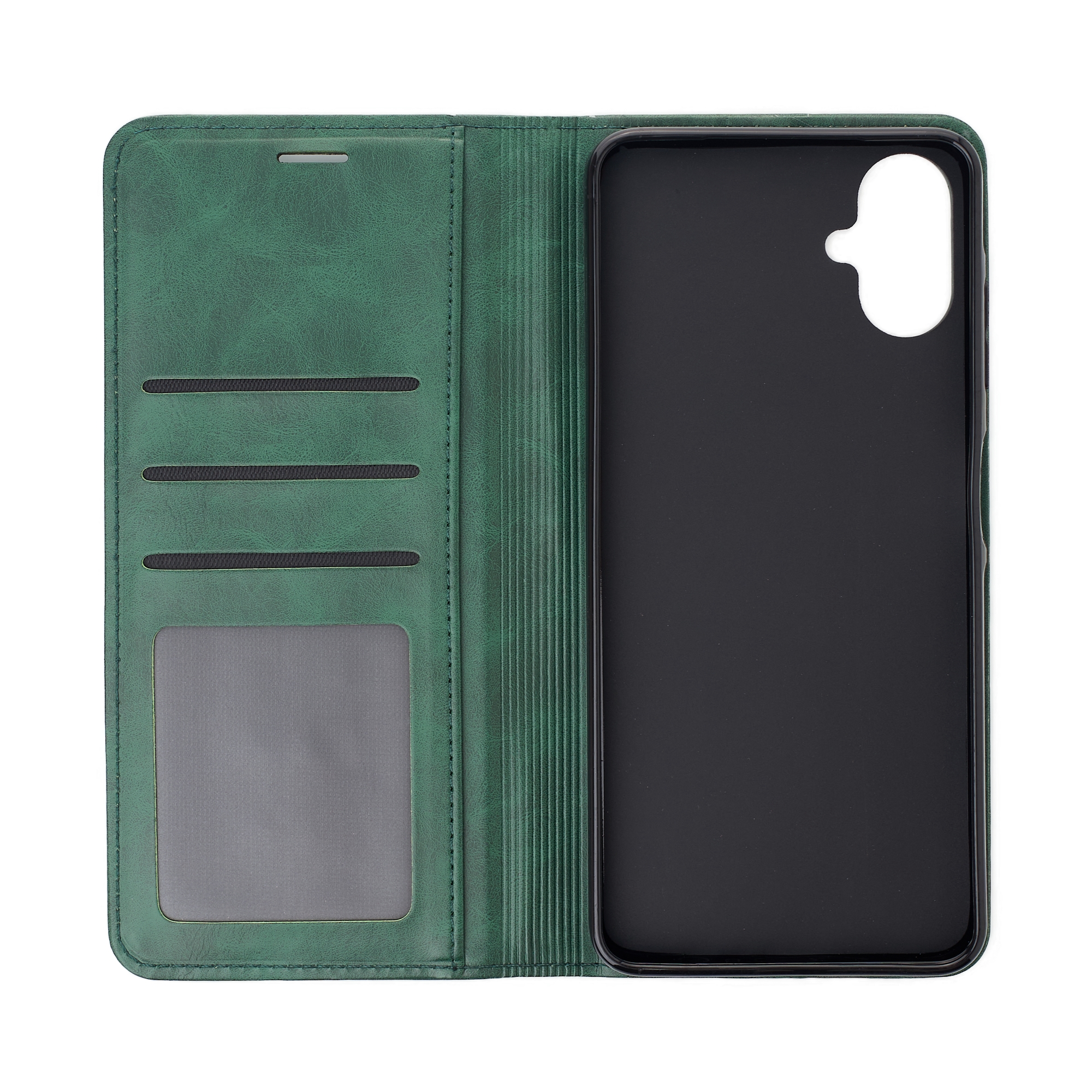 чехол-книга DC ELEGANT для Samsung A06 темно-зеленый