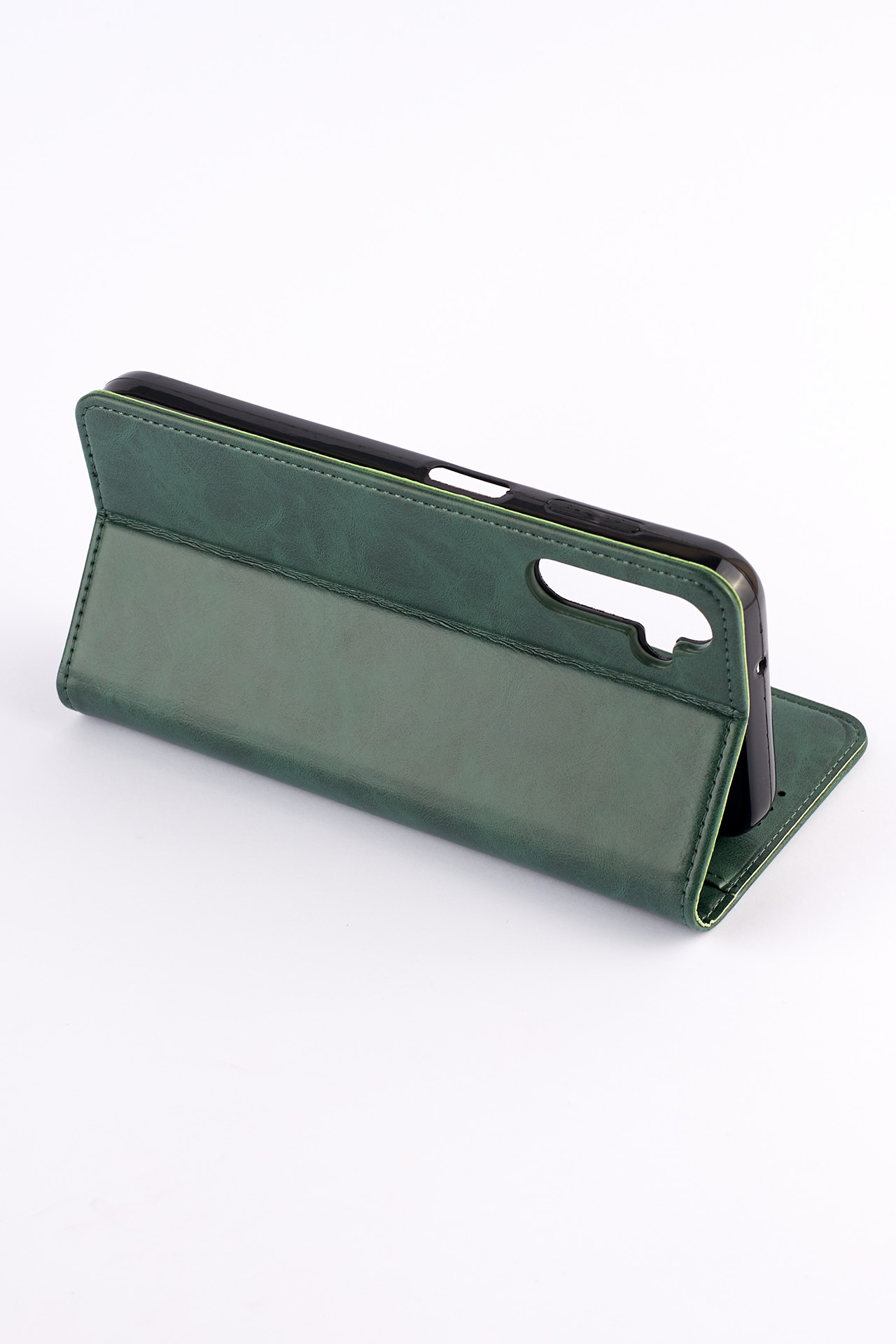 чехол-книга DC ELEGANT для Samsung A14 темно-зеленый