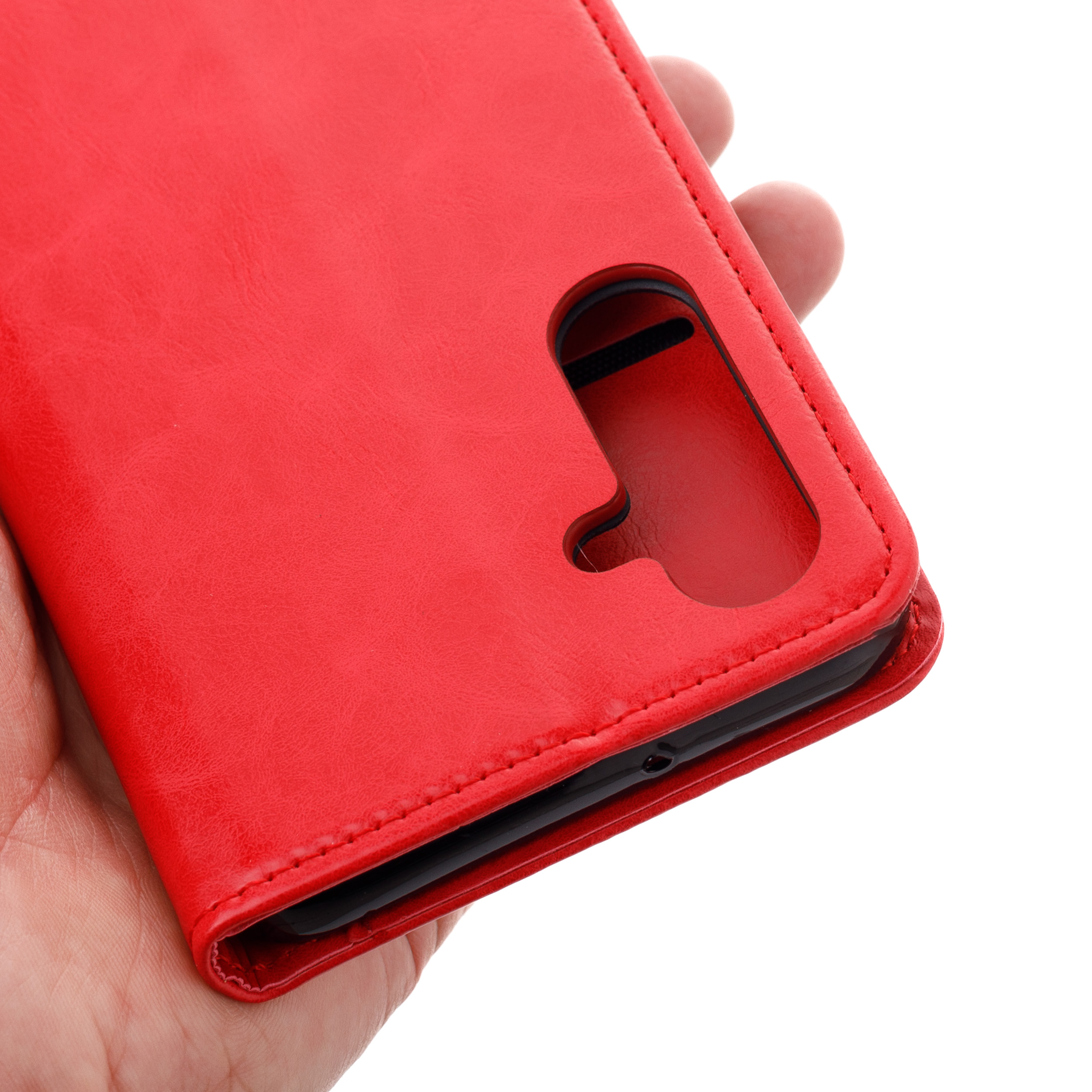 чехол-книга DC ELEGANT для Samsung A15 красный