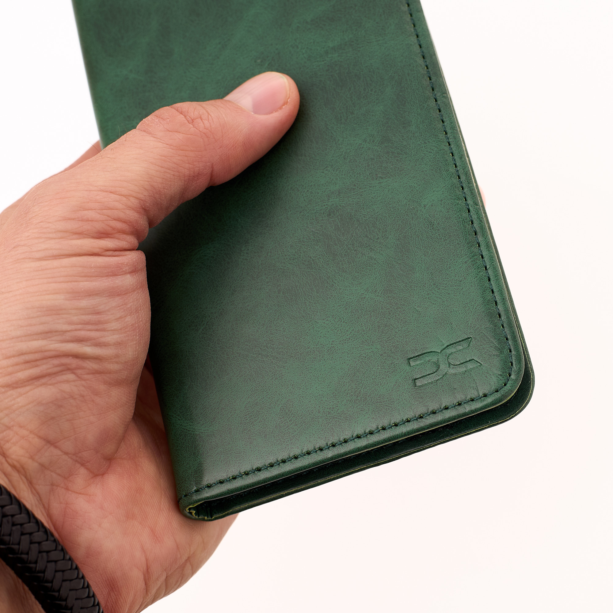 чехол-книга DC ELEGANT для Samsung A15 темно-зеленый