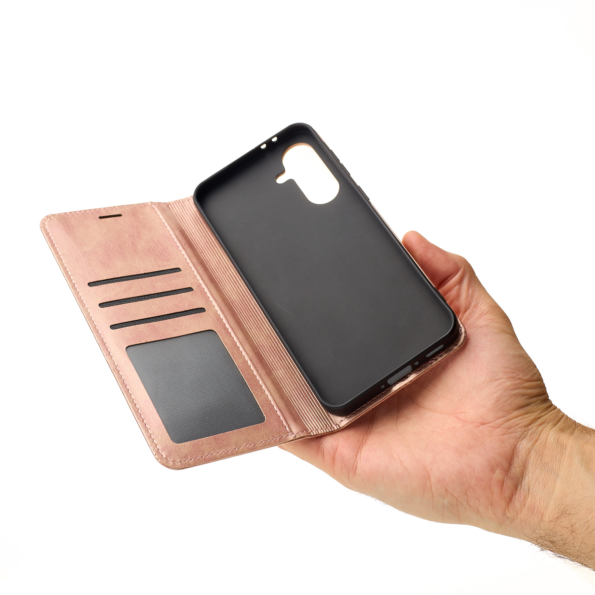 чехол-книга DC ELEGANT для Samsung A36 бронзовый