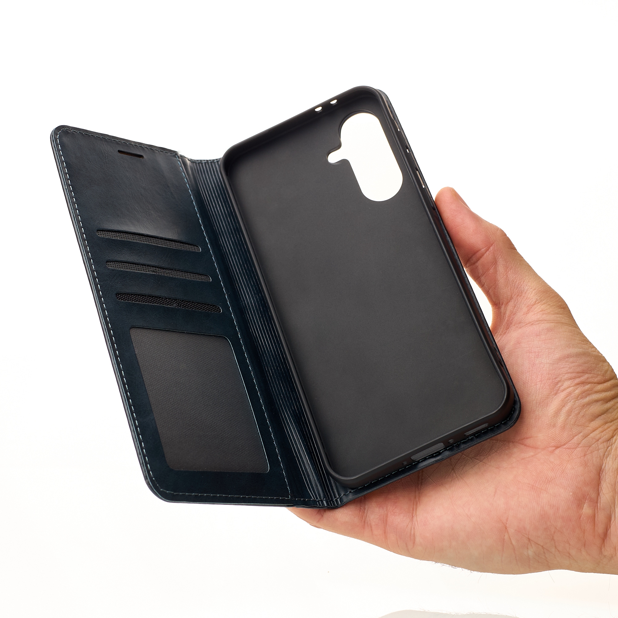 чехол-книга DC ELEGANT для Samsung A36 темно-синий