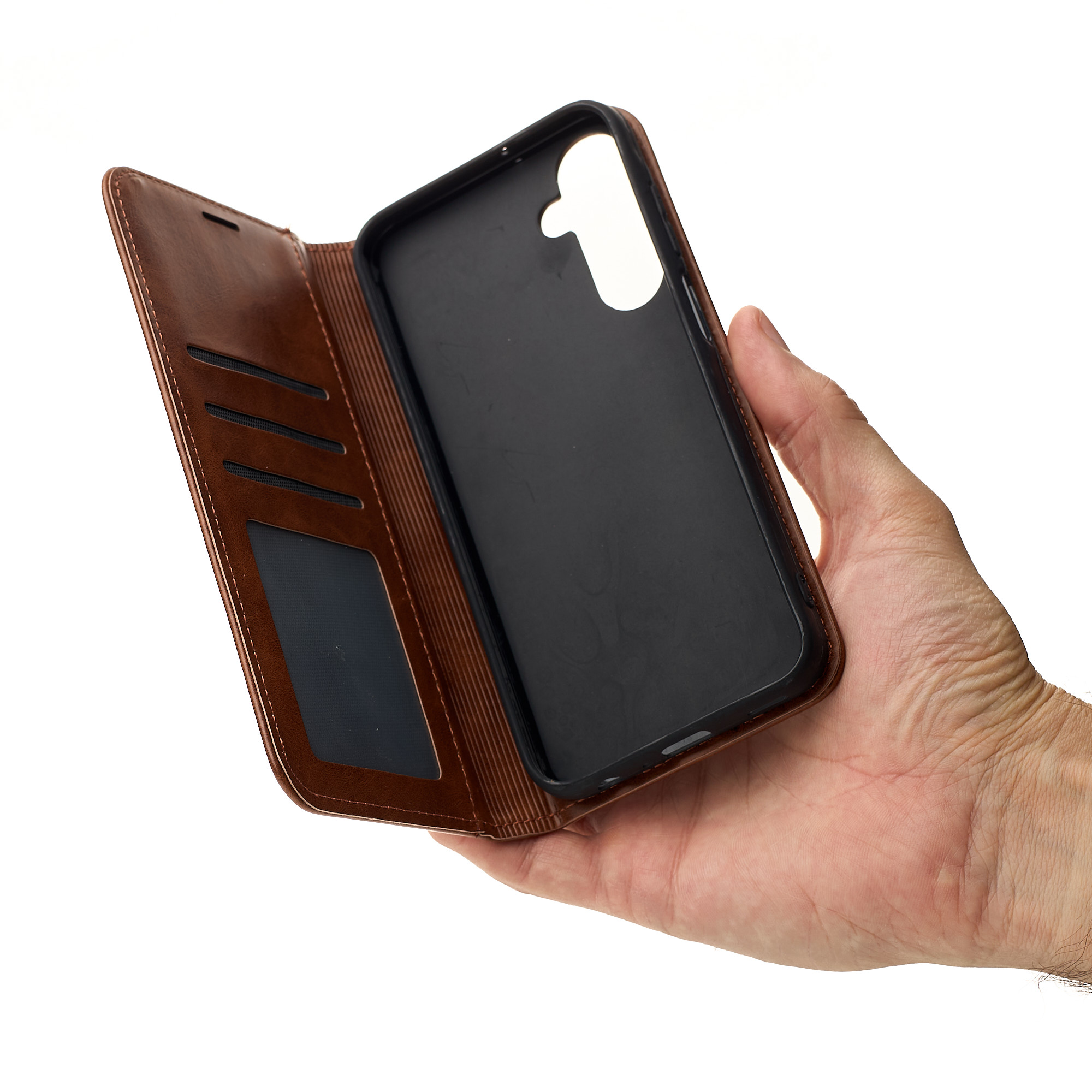 чехол-книга DC ELEGANT для Samsung M34 коричневый