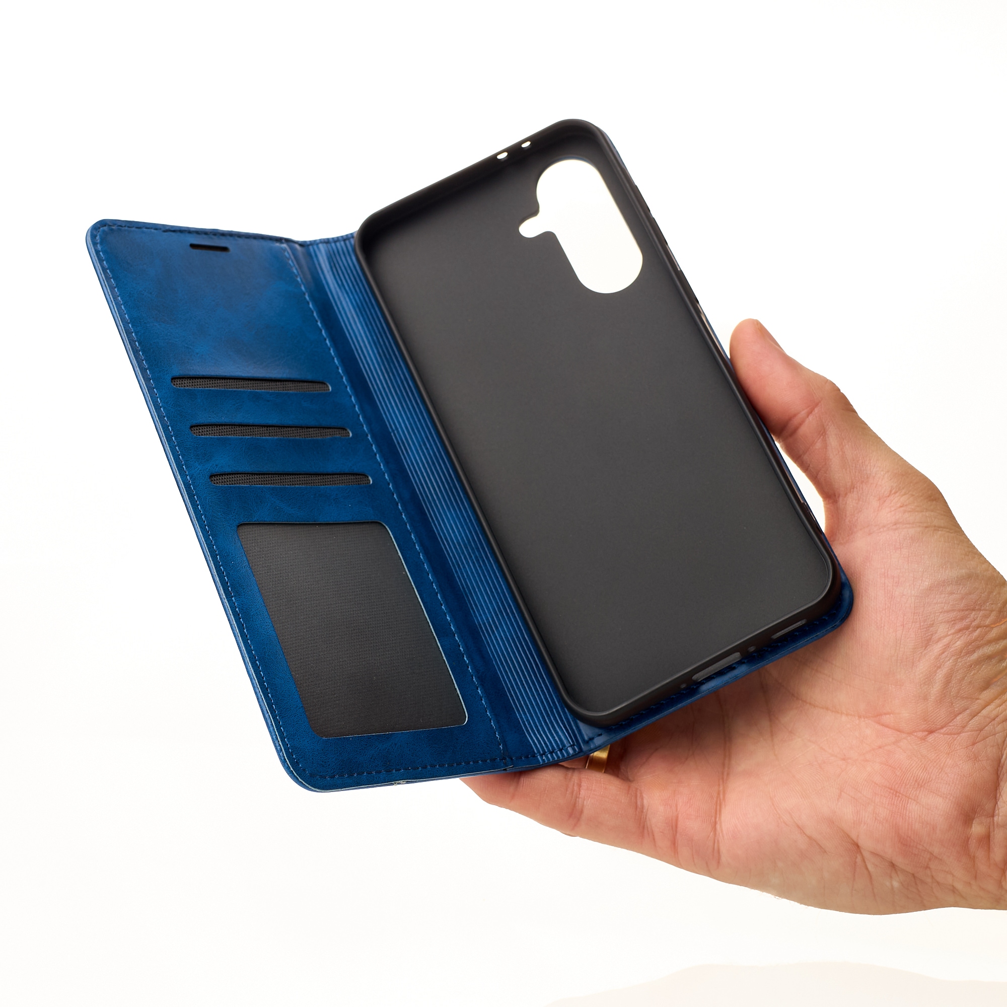 чехол-книга DC ELEGANT для Samsung M55/M55S синий