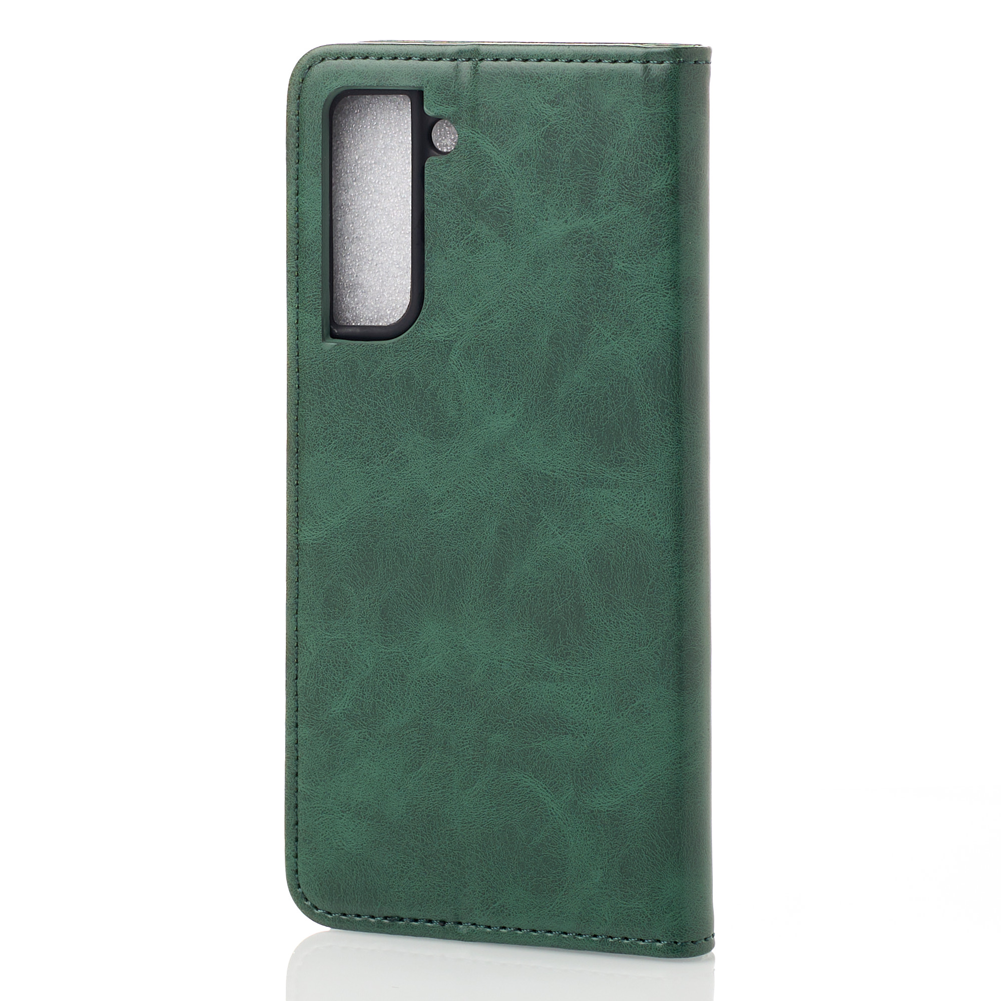 чехол-книга DC ELEGANT для Samsung S21 FE темно-зеленый