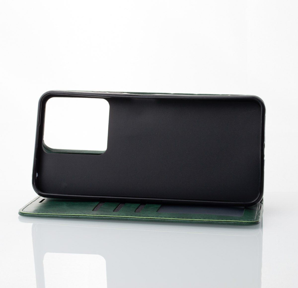 чехол-книга DC ELEGANT для Xiaomi Poco M6 темно-зеленый