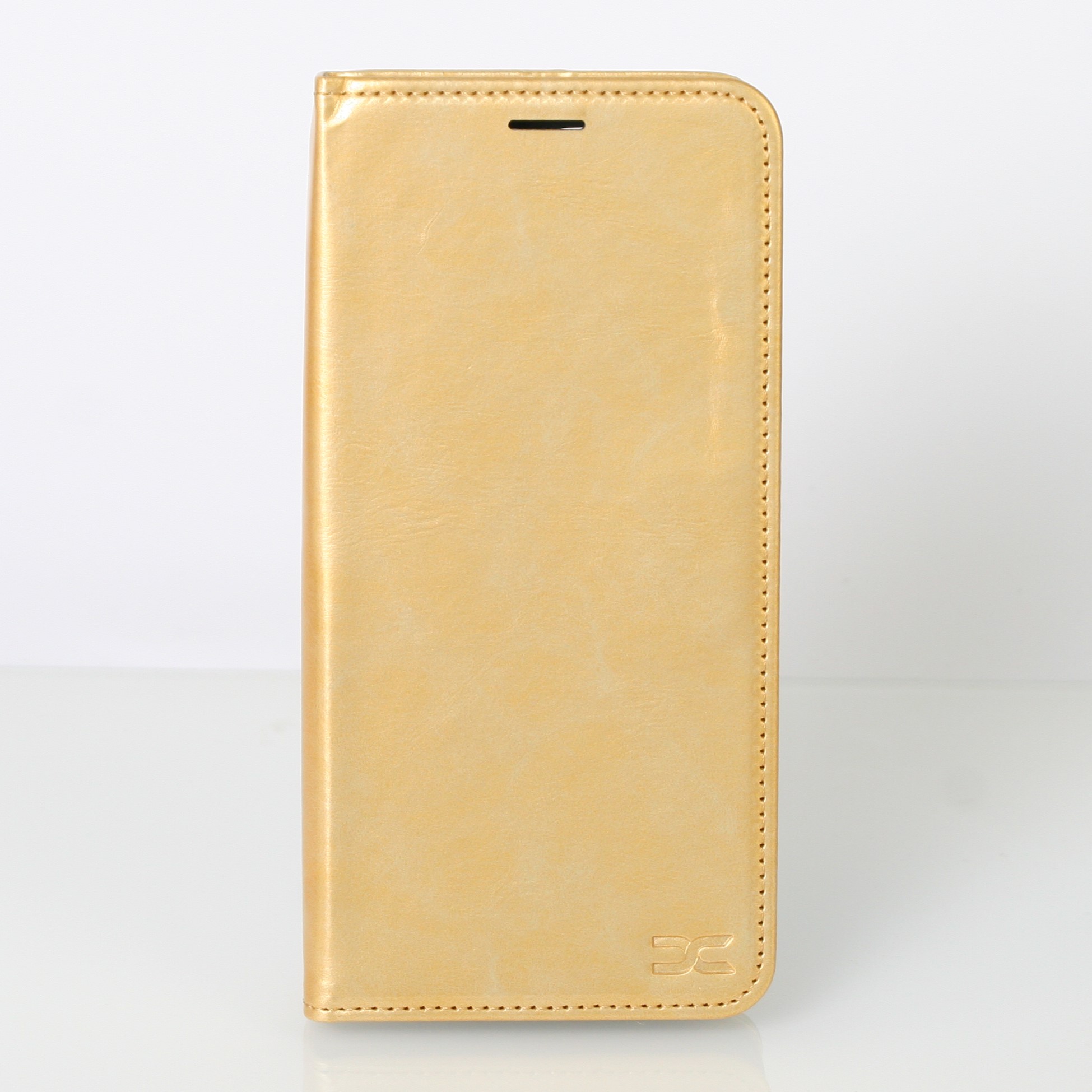 чехол-книга DC ELEGANT для Xiaomi Redmi 15 (171 mm) золотой