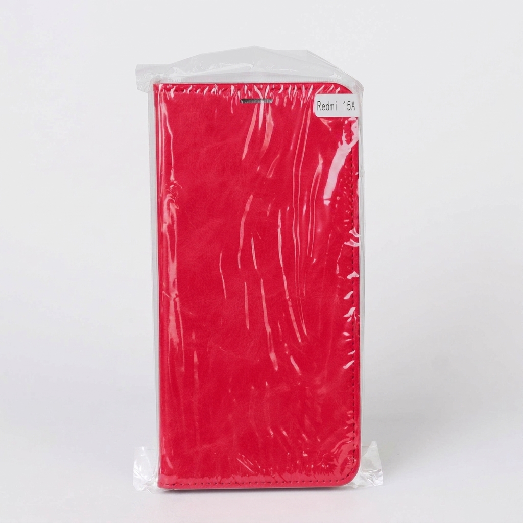 чехол-книга DC ELEGANT для Xiaomi Redmi 15A красный