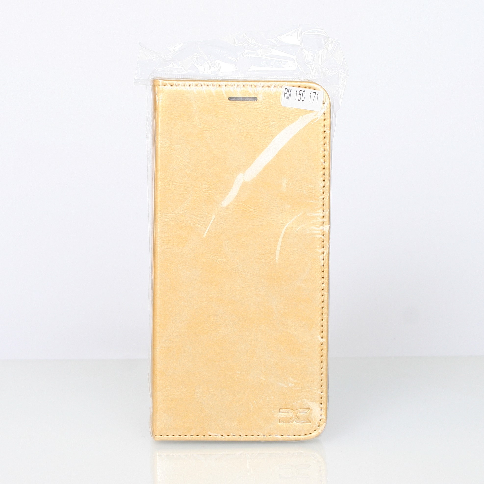 чехол-книга DC ELEGANT для Xiaomi Redmi 15C (171 mm) золотой