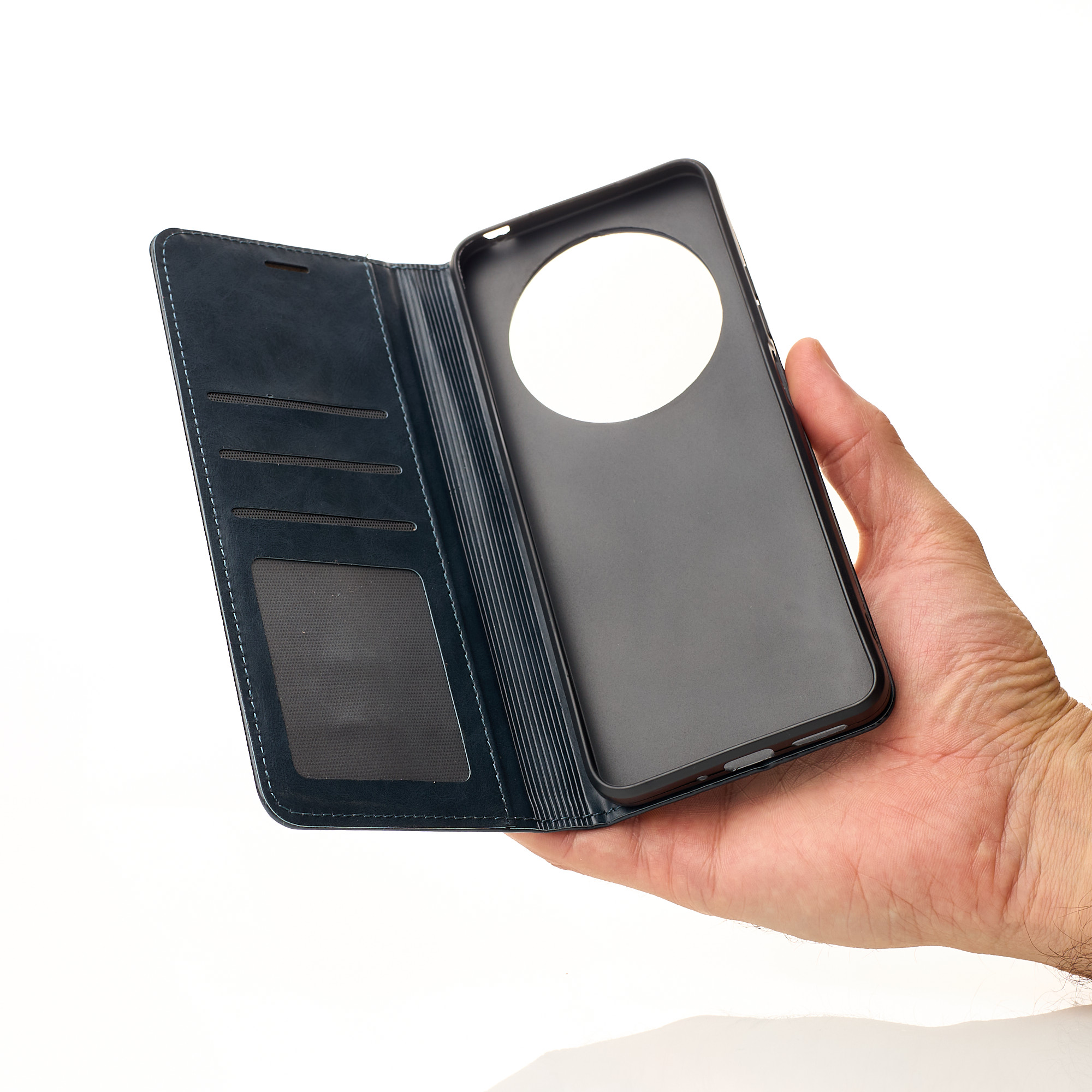 чехол-книга DC ELEGANT для Xiaomi Redmi A3 Pro / Redmi A4 5G темно-синий