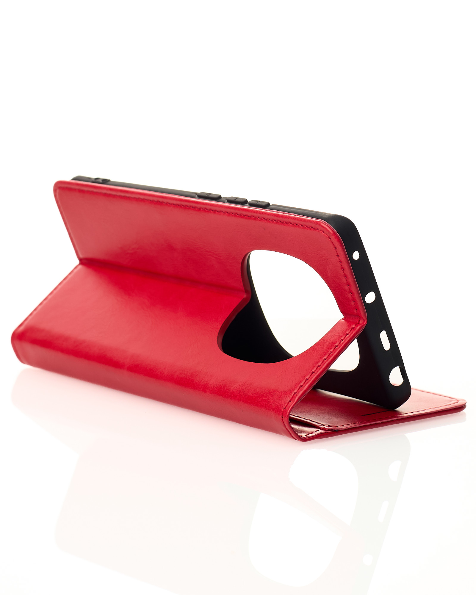 чехол-книга DC ELEGANT для Xiaomi Redmi Note 14 Pro 4G Global красный