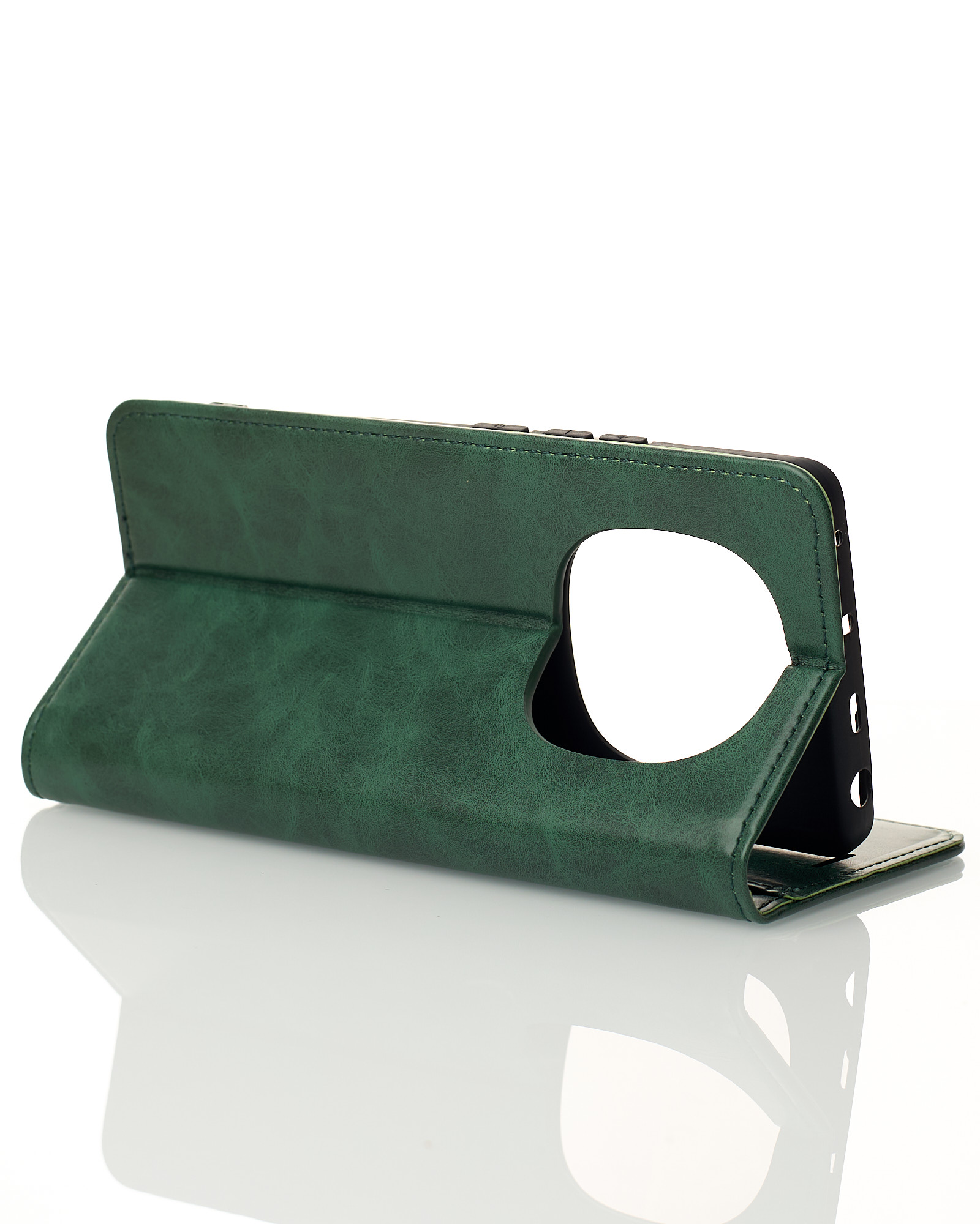 чехол-книга DC ELEGANT для Xiaomi Redmi Note 14 Pro 4G Global темно-зеленый