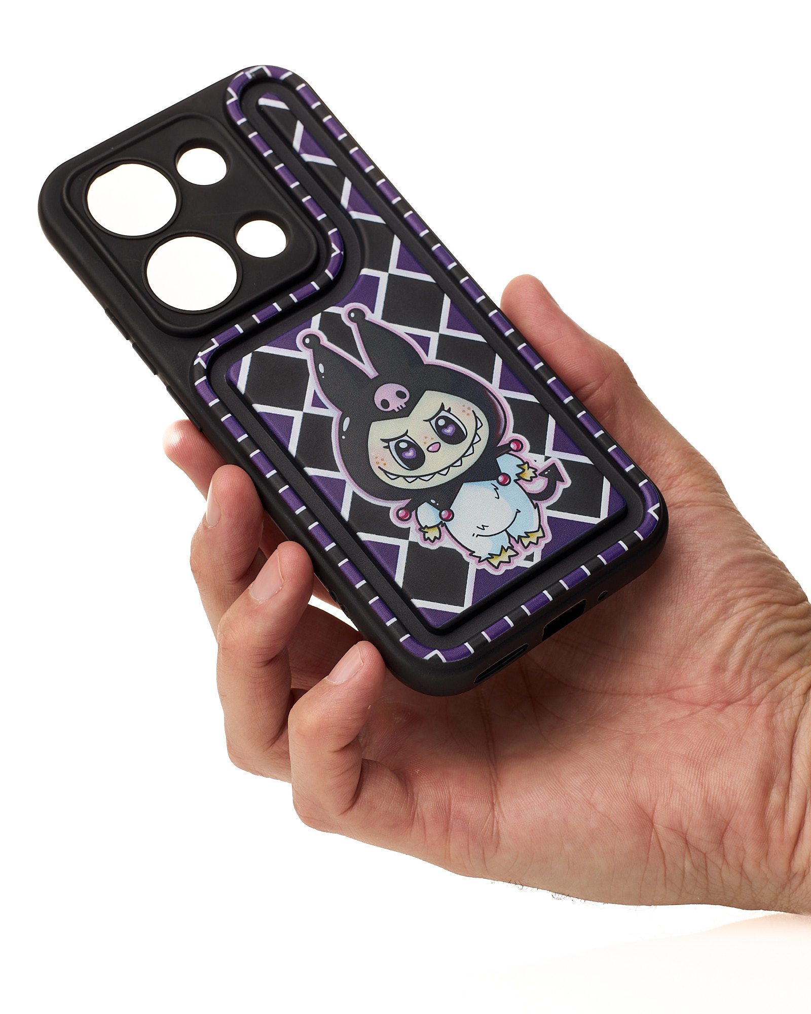 Чехол Labubu для iPhone 11 черный