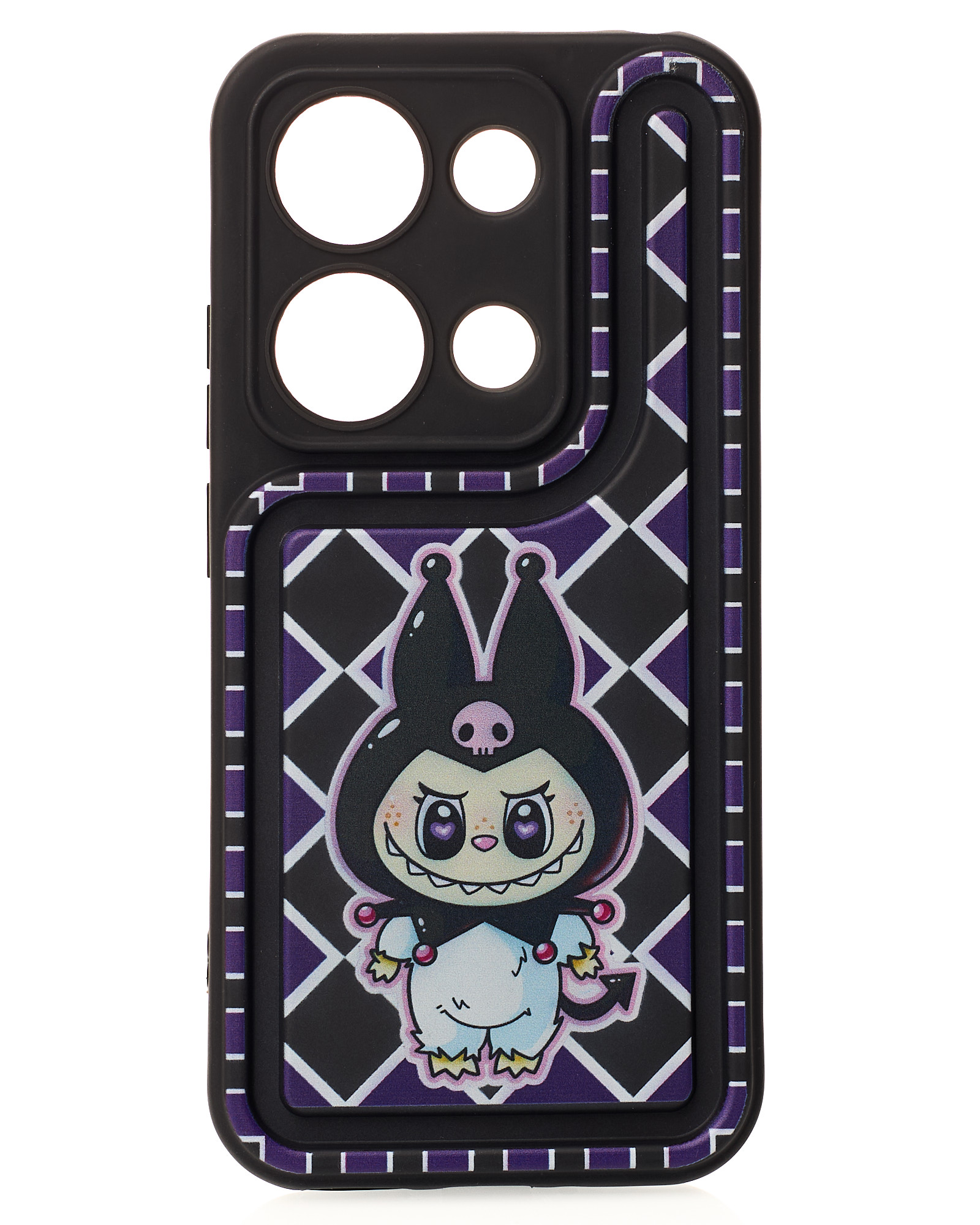 Чехол Labubu для iPhone 15 черный