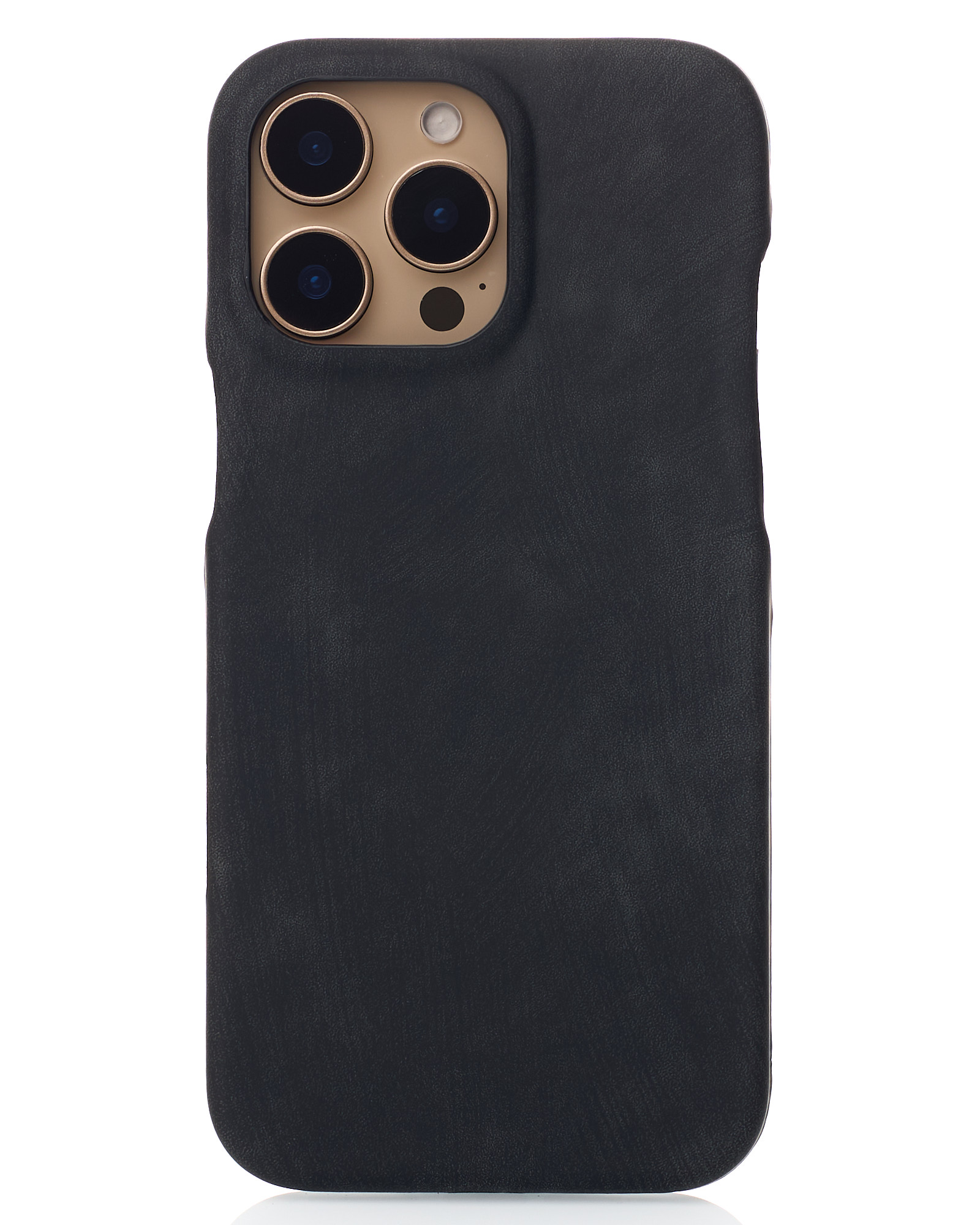 Чехол LEATHER Case для iPhone 14 black